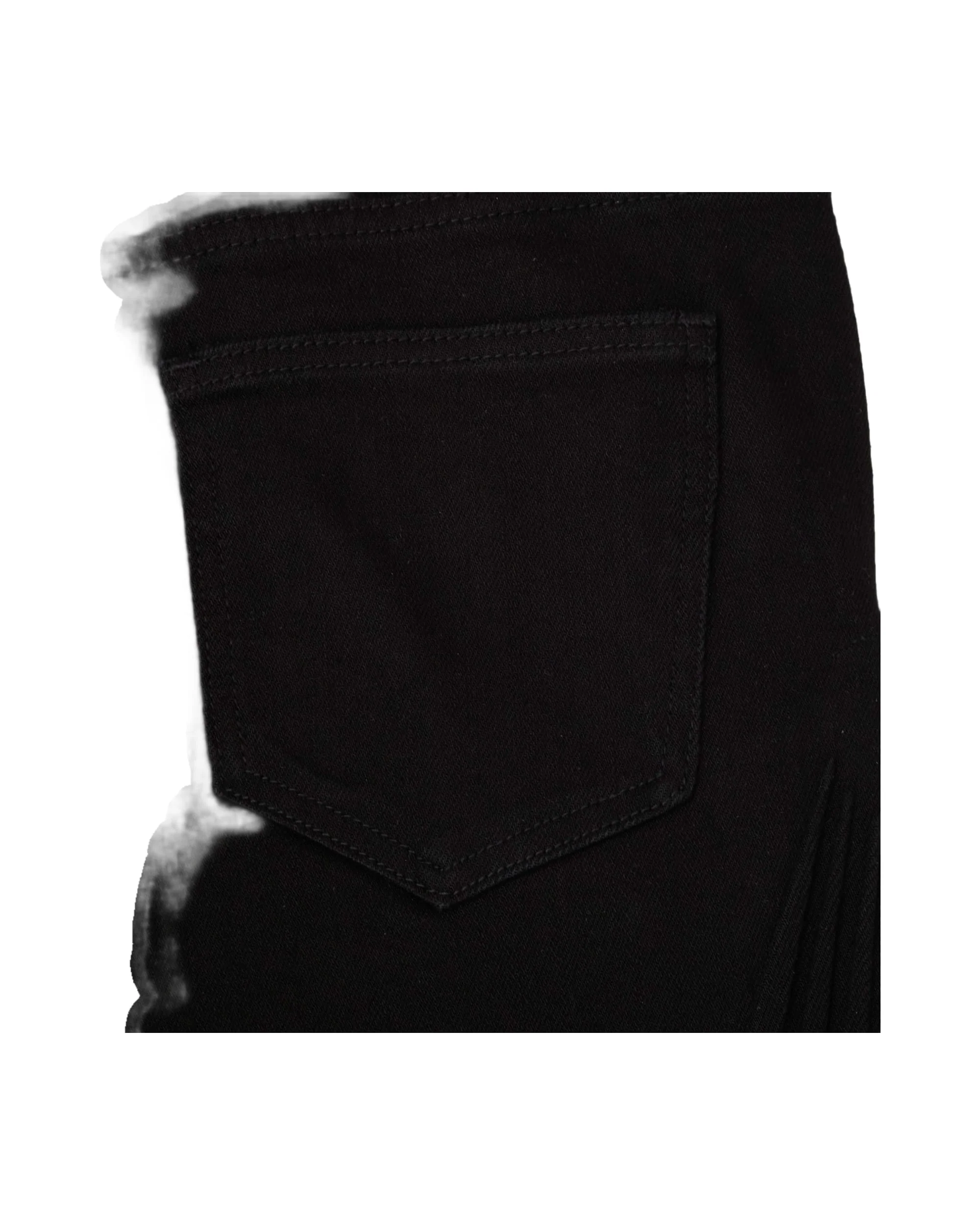 Moto Embossed Jeans - Black - Image 9