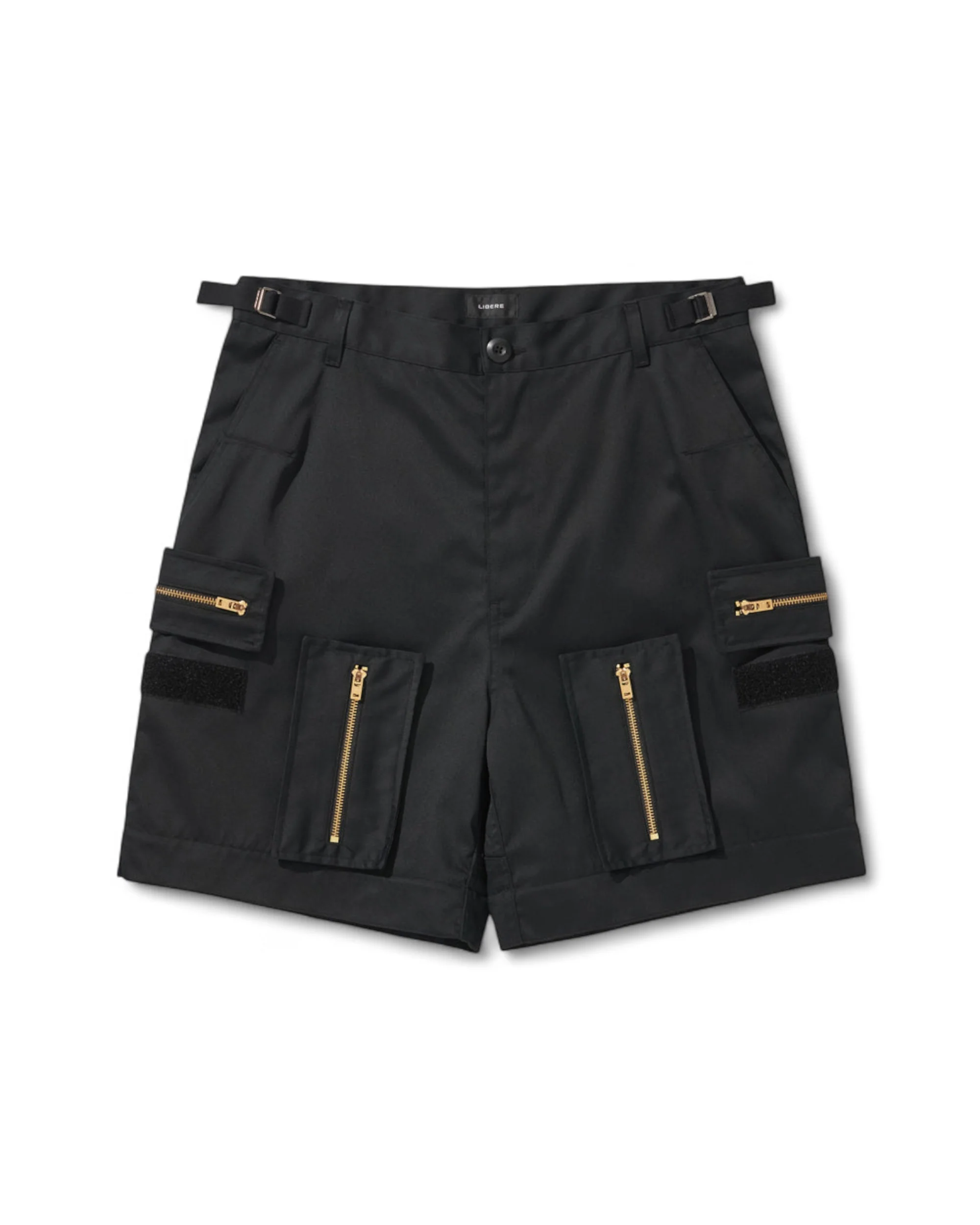 MULTI ZIP POCKET PANTS / BLACK