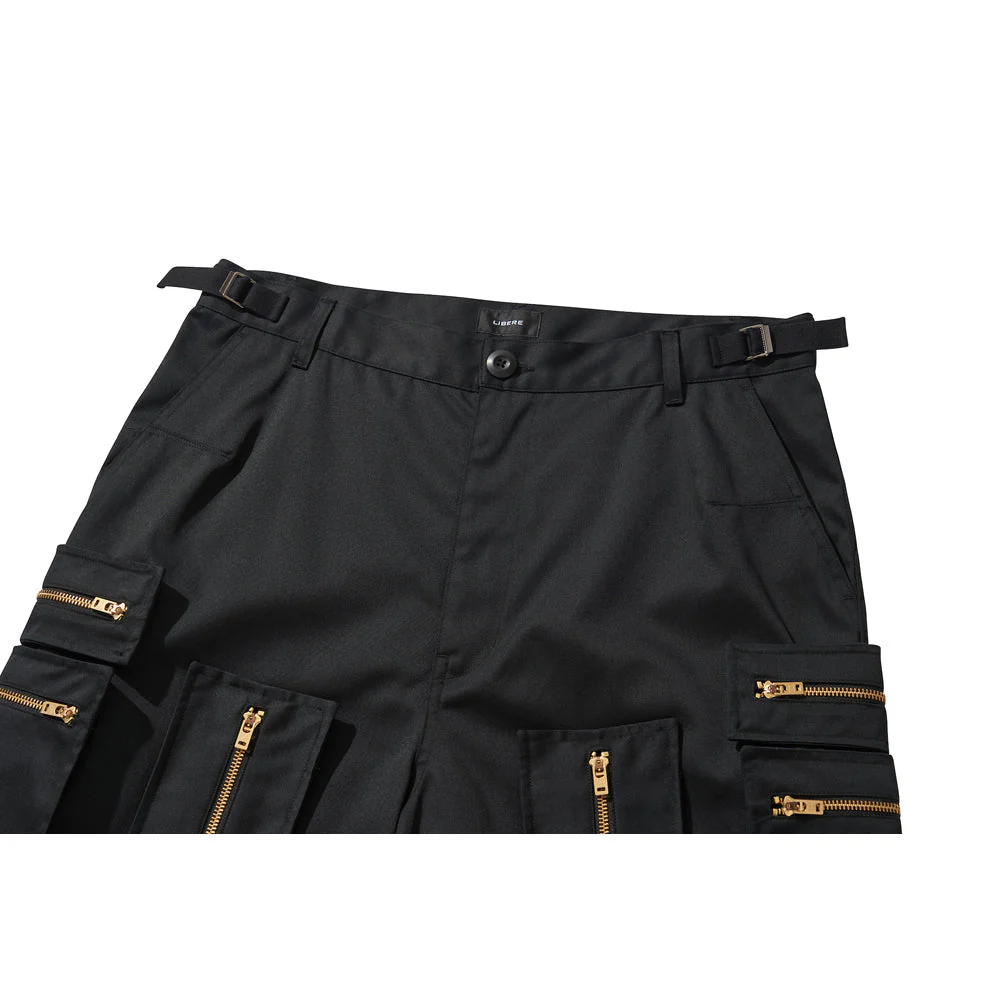 MULTI ZIP POCKET PANTS / BLACK - Image 32