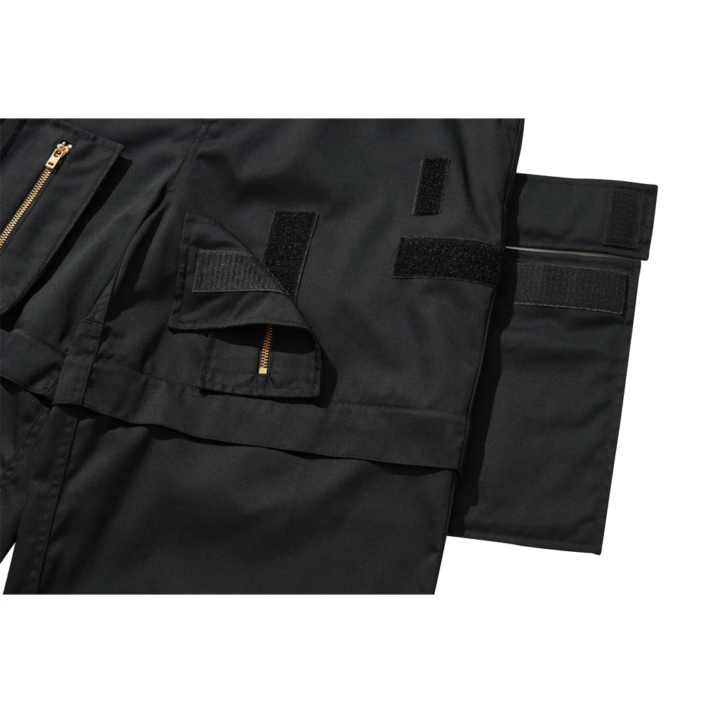 MULTI ZIP POCKET PANTS / BLACK - Image 64
