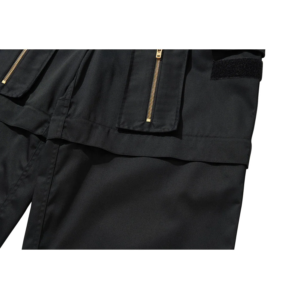 MULTI ZIP POCKET PANTS / BLACK - Image 65