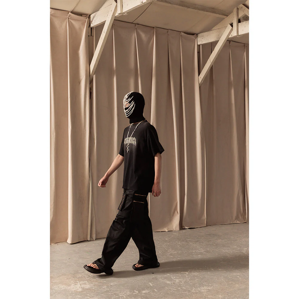 MULTI ZIP POCKET PANTS / BLACK - Image 84