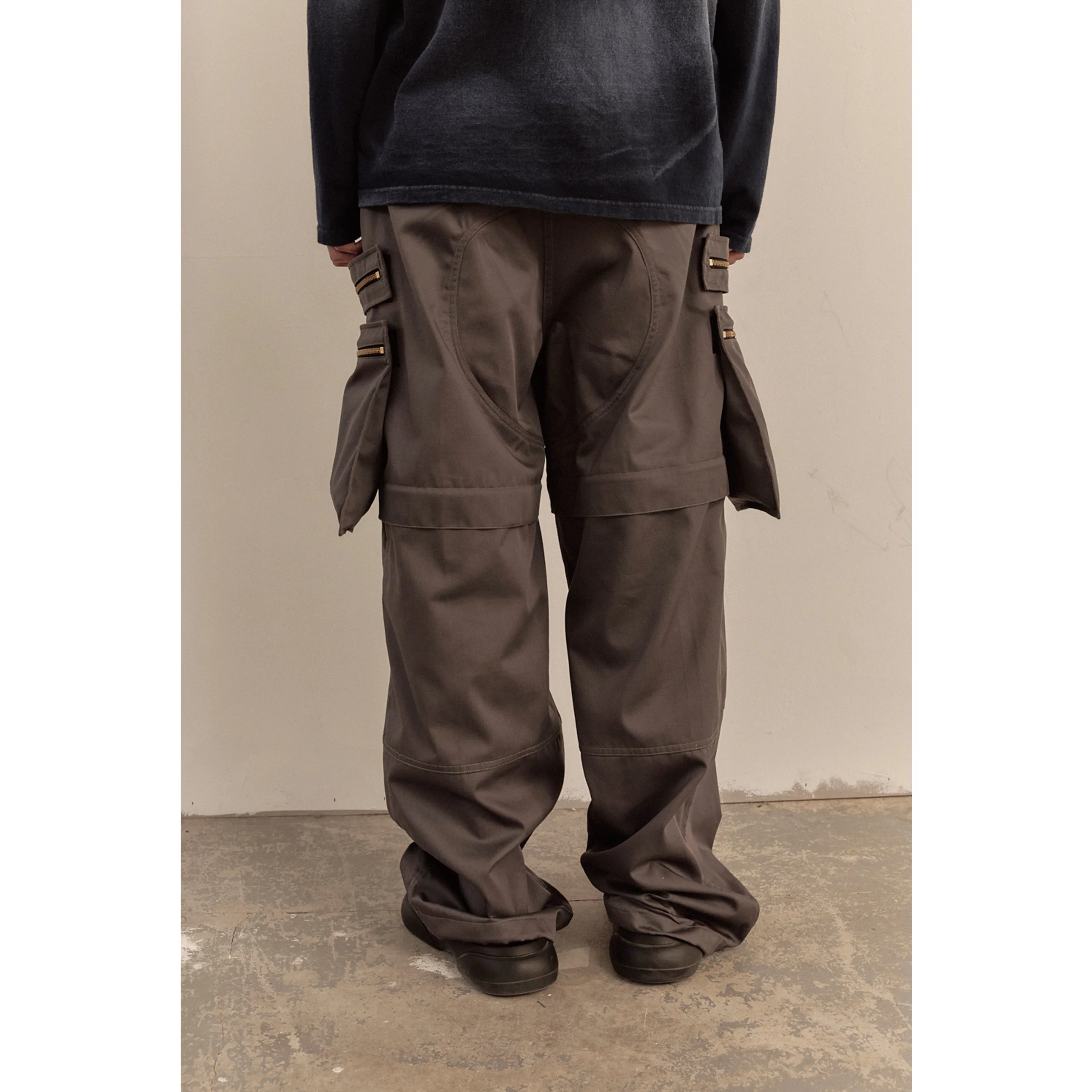 MULTI ZIP POCKET PANTS / CHARCOAL - Image 86