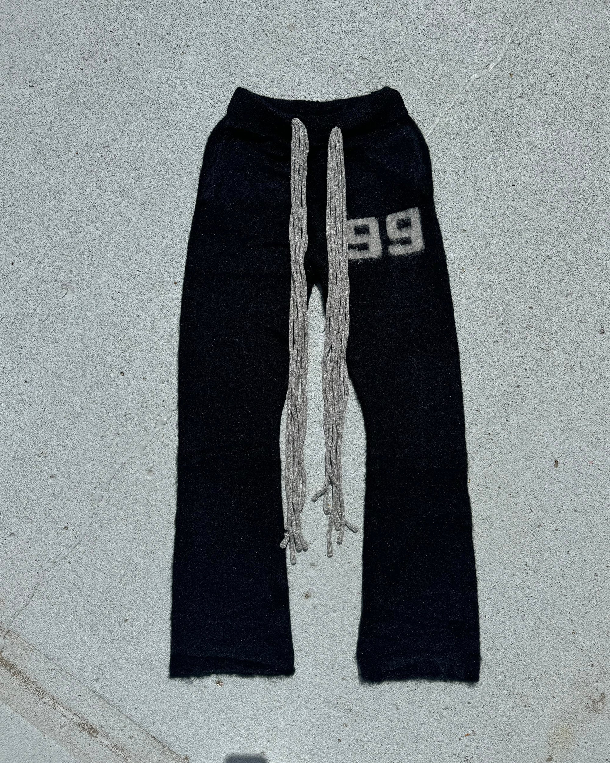 Multicord Black Mohair Pants - Image 4