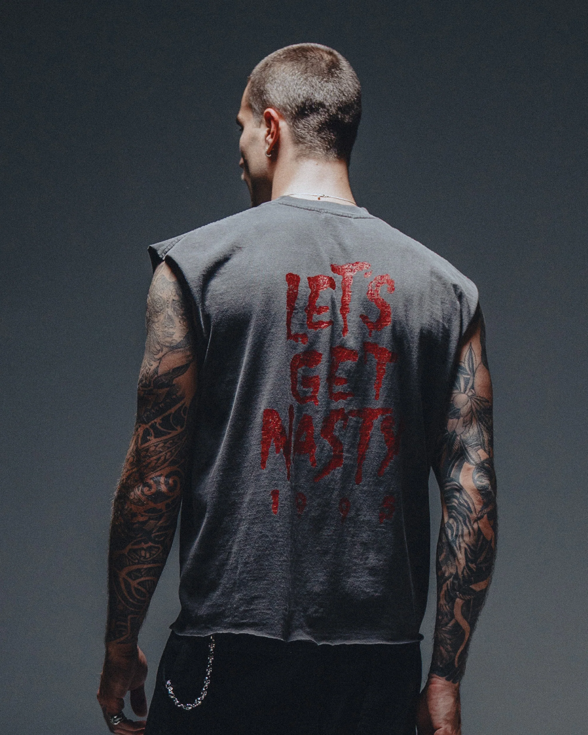 Nas 'Tee' Sleeveless -Black - Image 4