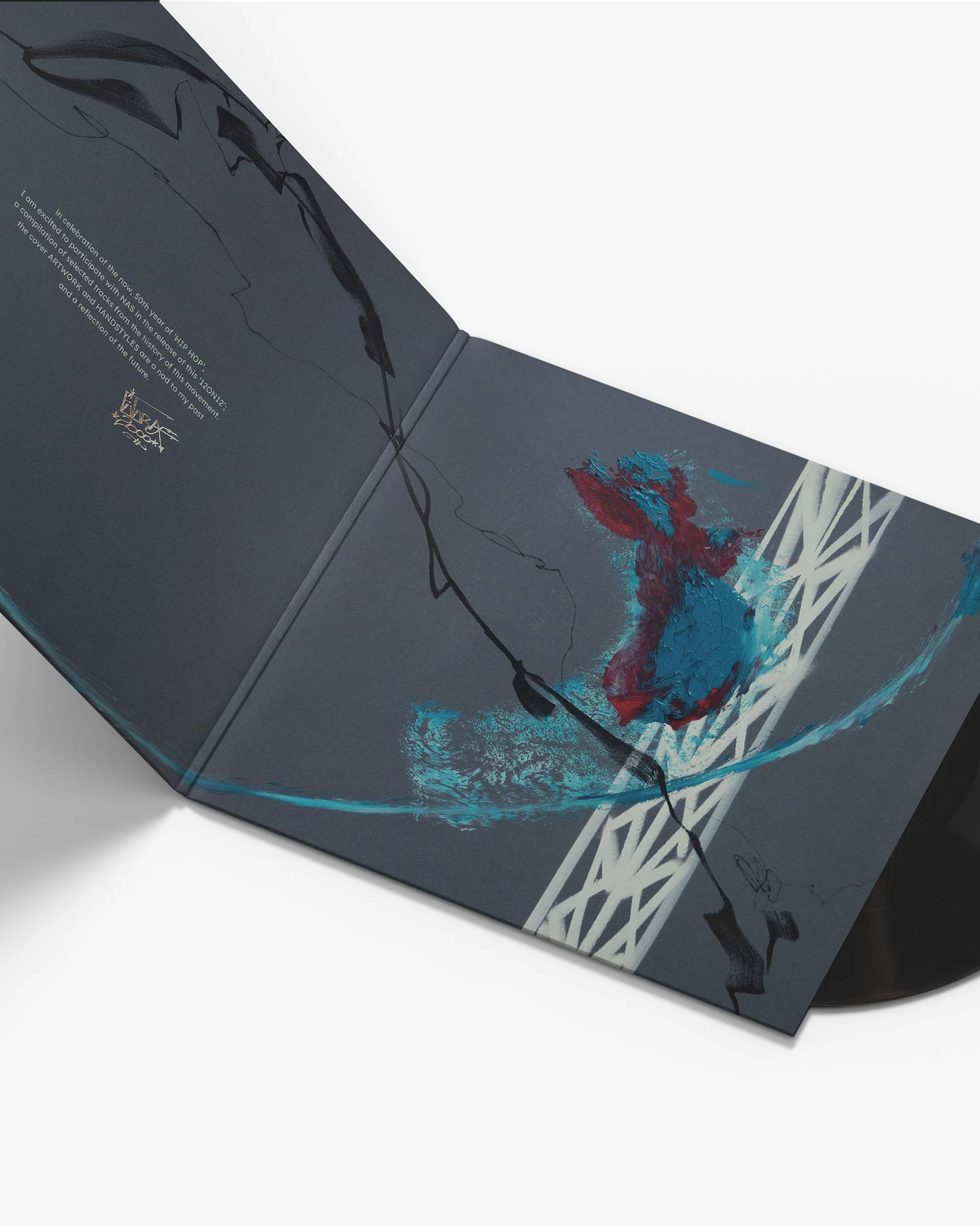 Nas x Futura 3rd Edition Vinyl Record, hand-finished by the artist - Image 6
