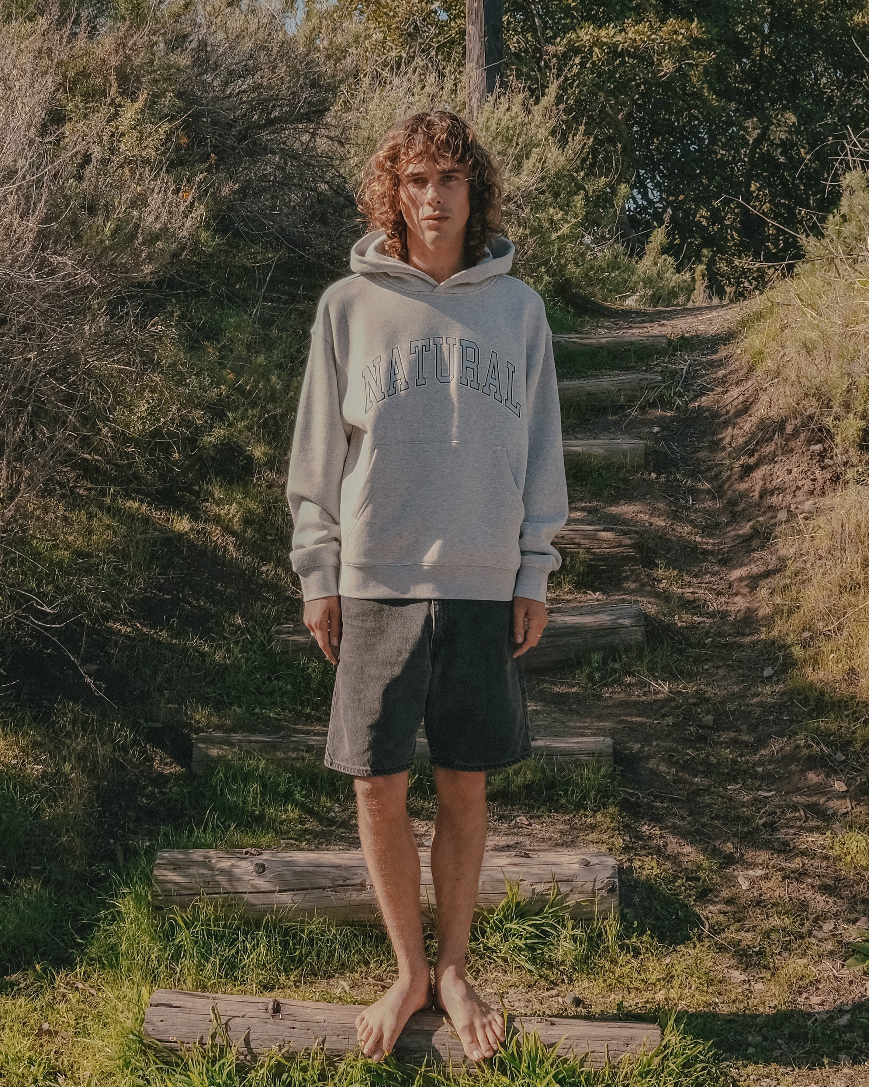 Natural Hoodie - Ash - Image 2