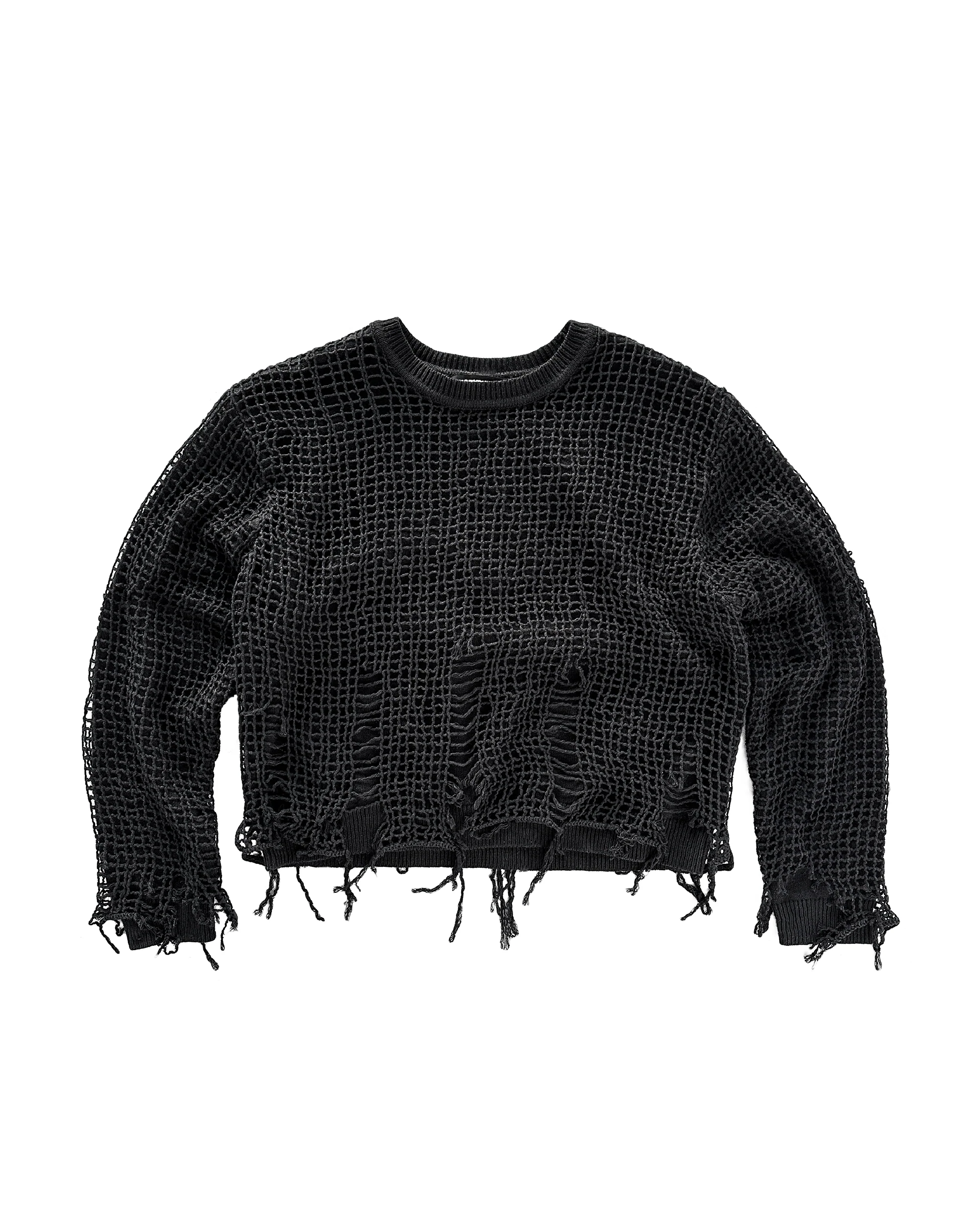 Netted Sweater - Black
