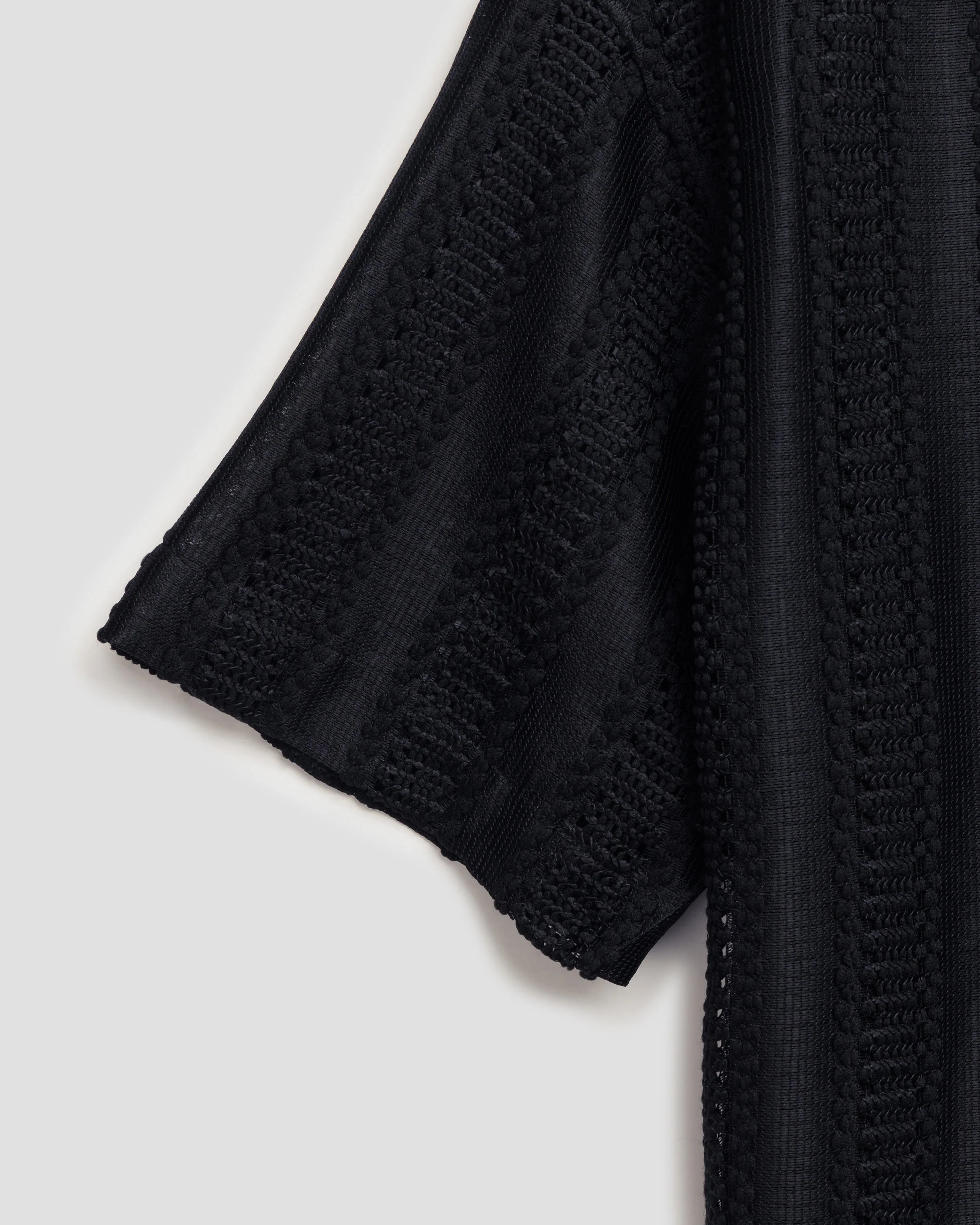 NIGHT BLACK KNIT SHIRT - Image 9
