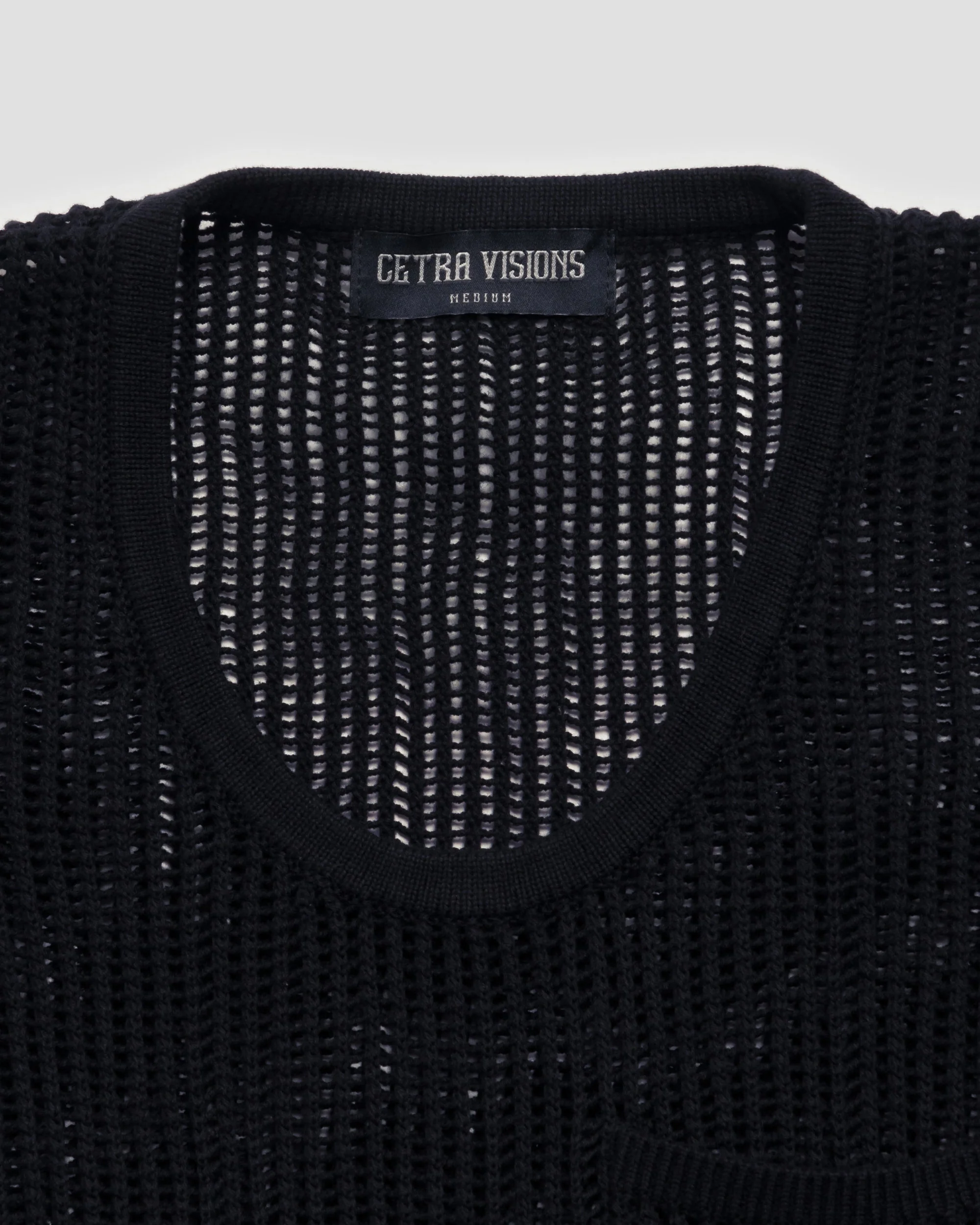 NIGHT BLACK KNITTED TANK TOP - Image 3