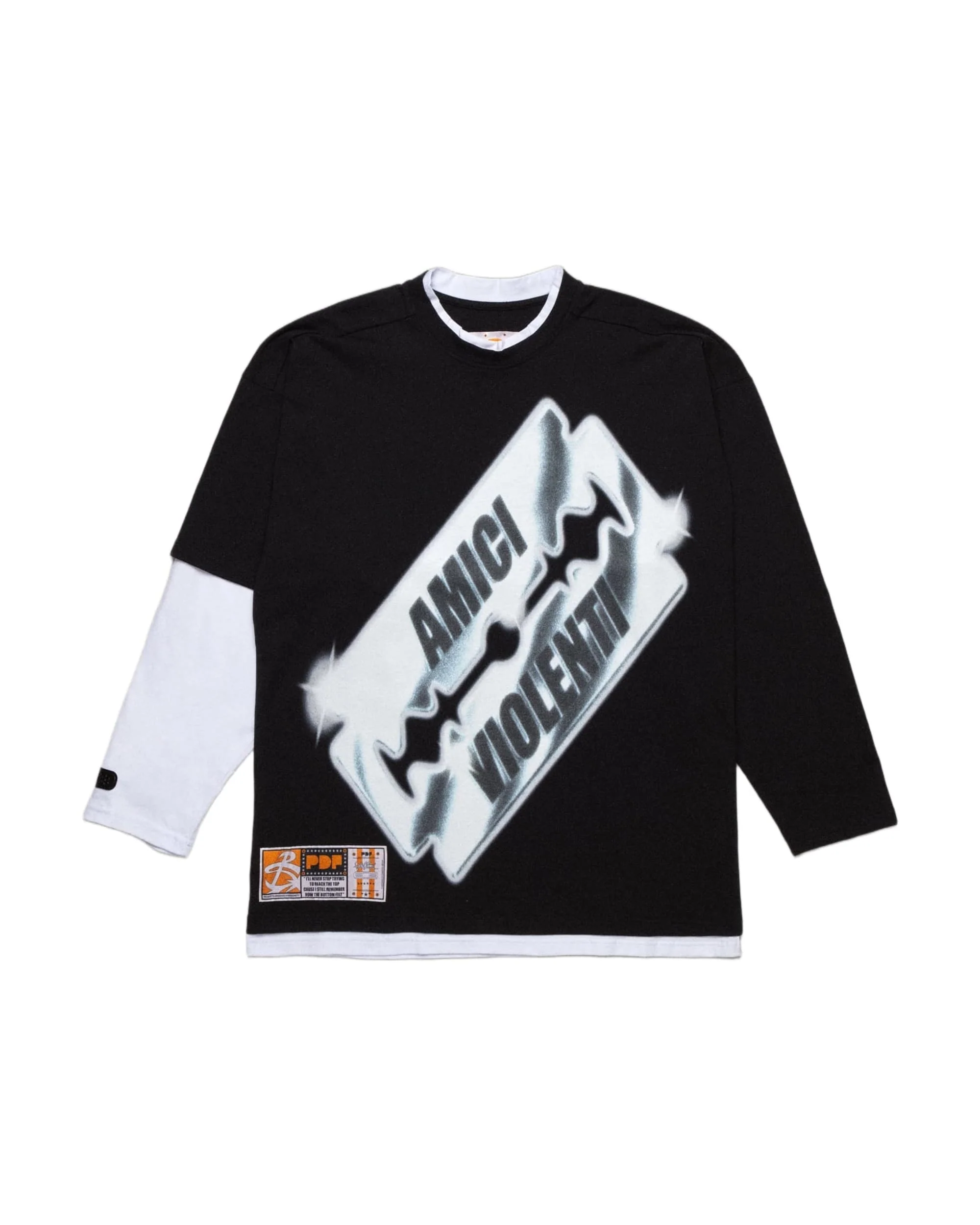 No Name A Tee - Black/White