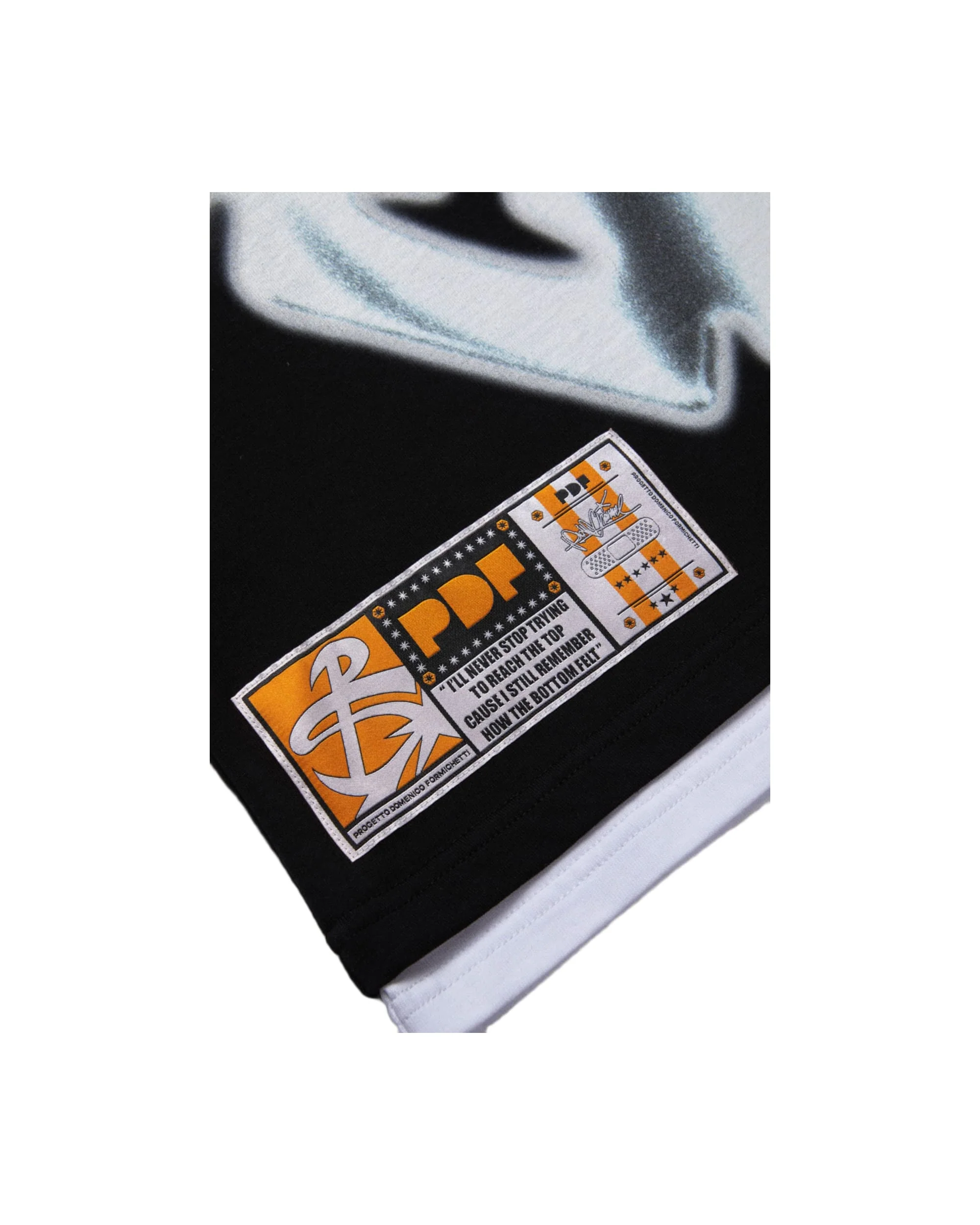 No Name A Tee - Black/White - Image 5