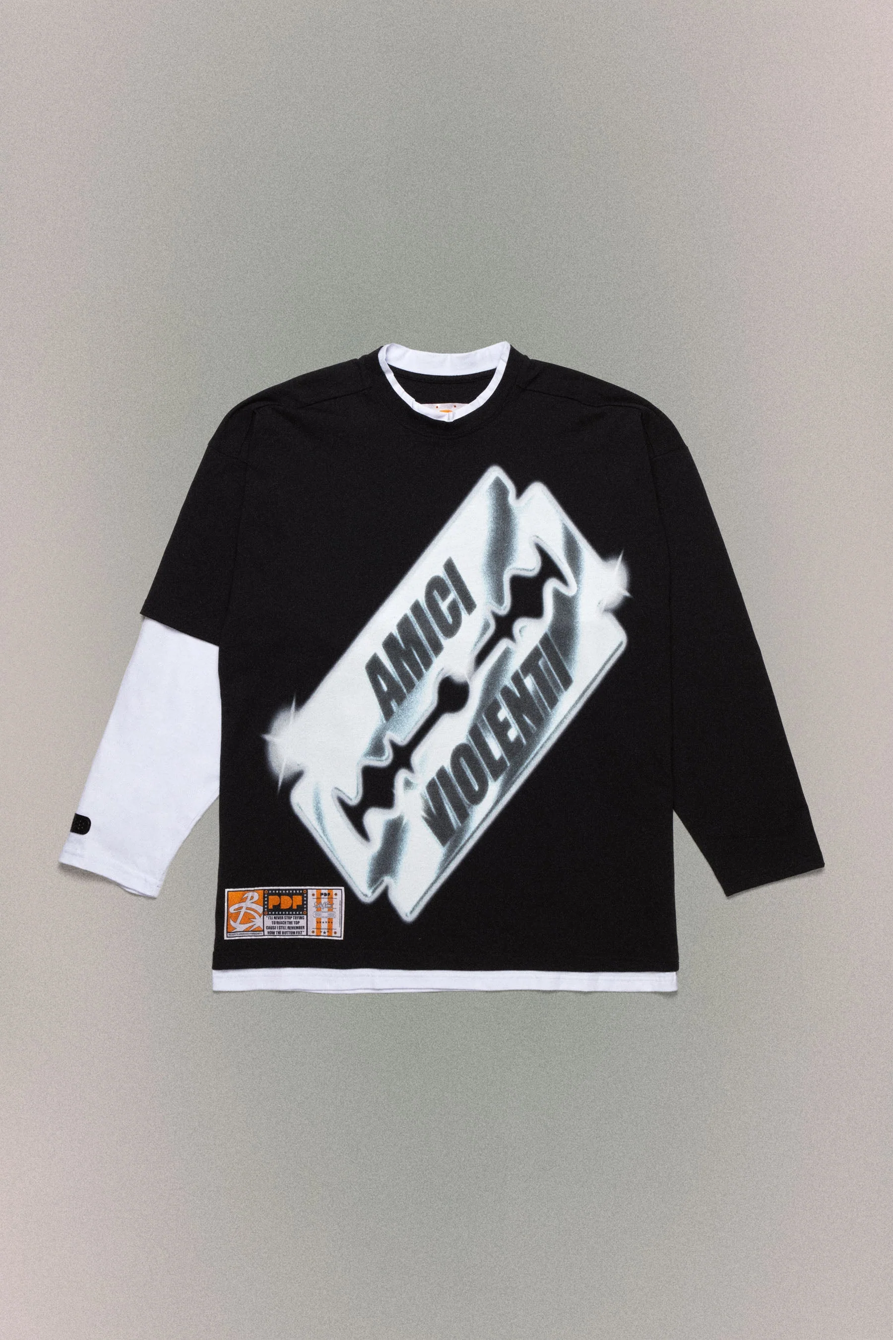 No Name A Tee - Black/White - Image 8