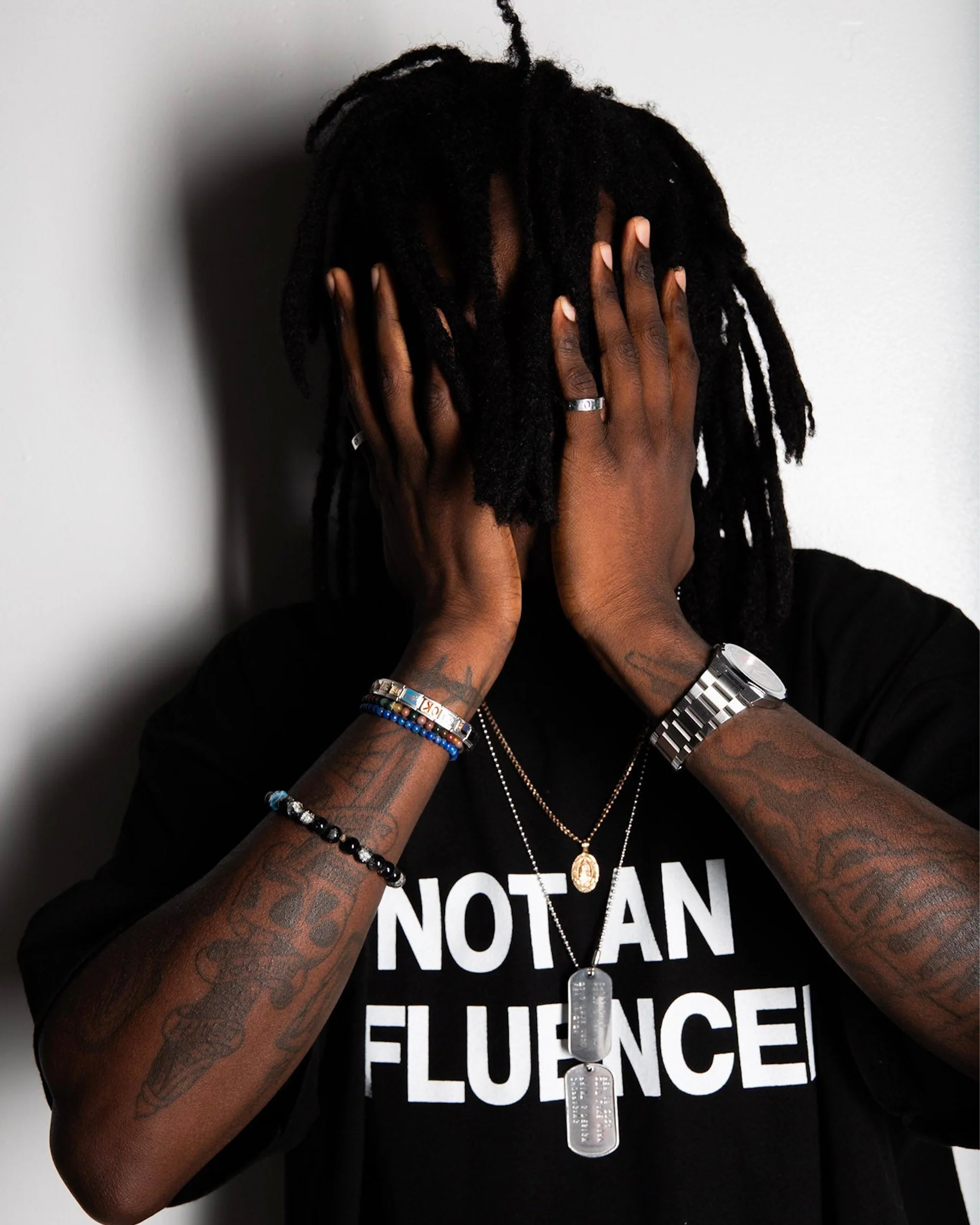 Not An Influencer OG Black Tee - Image 2