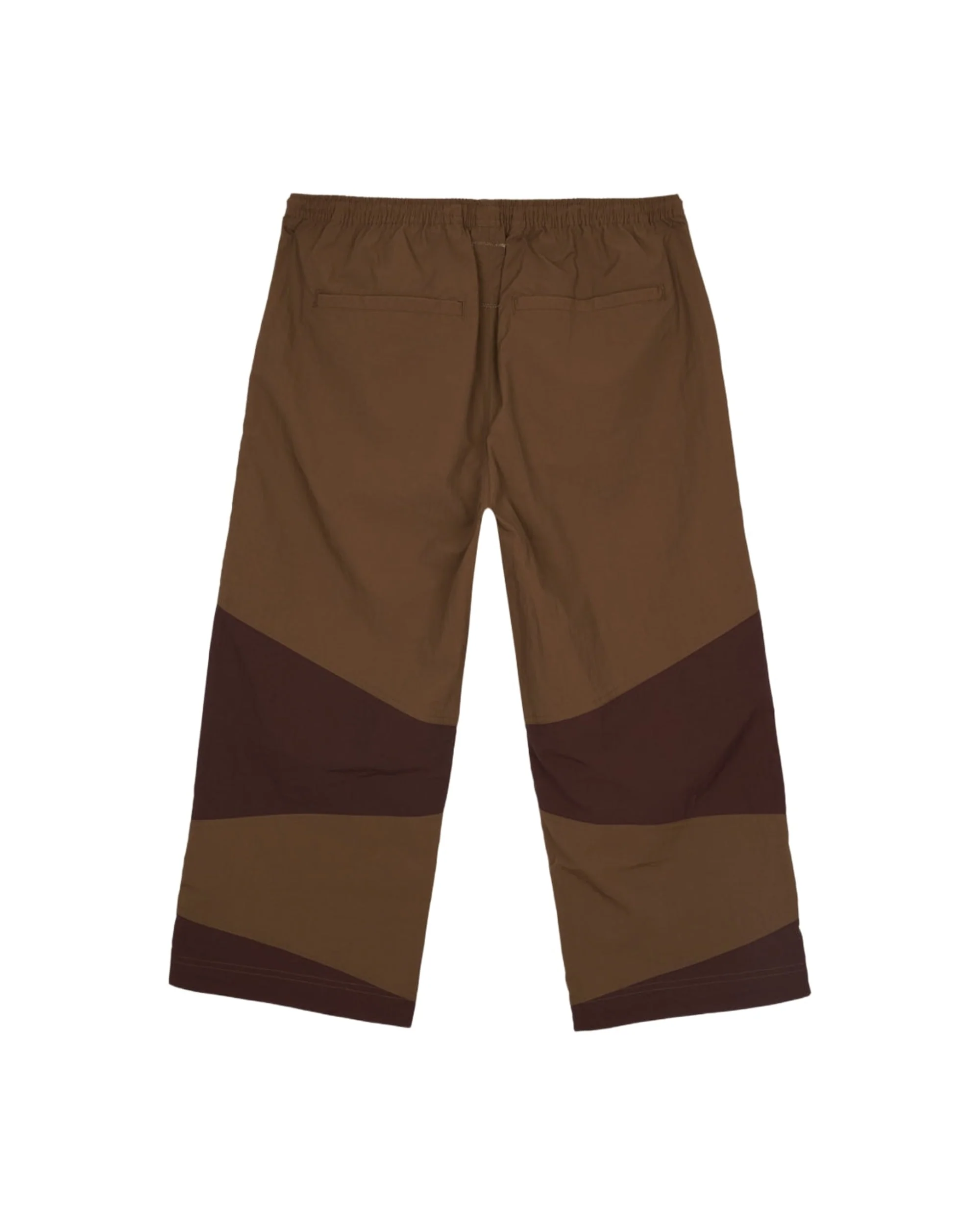 Nylon Paneled Climbing Capri - Brown - Image 3