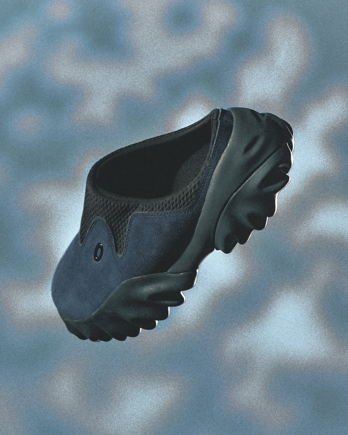 Oakley Factory Team Suede Chop Saw Mule - Navy/Black - Image 7