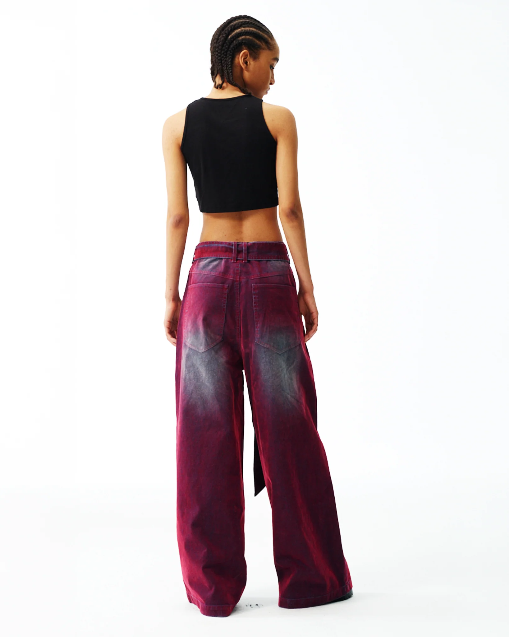 Oil Slick Iridescent Wide Leg Denim - Image 14