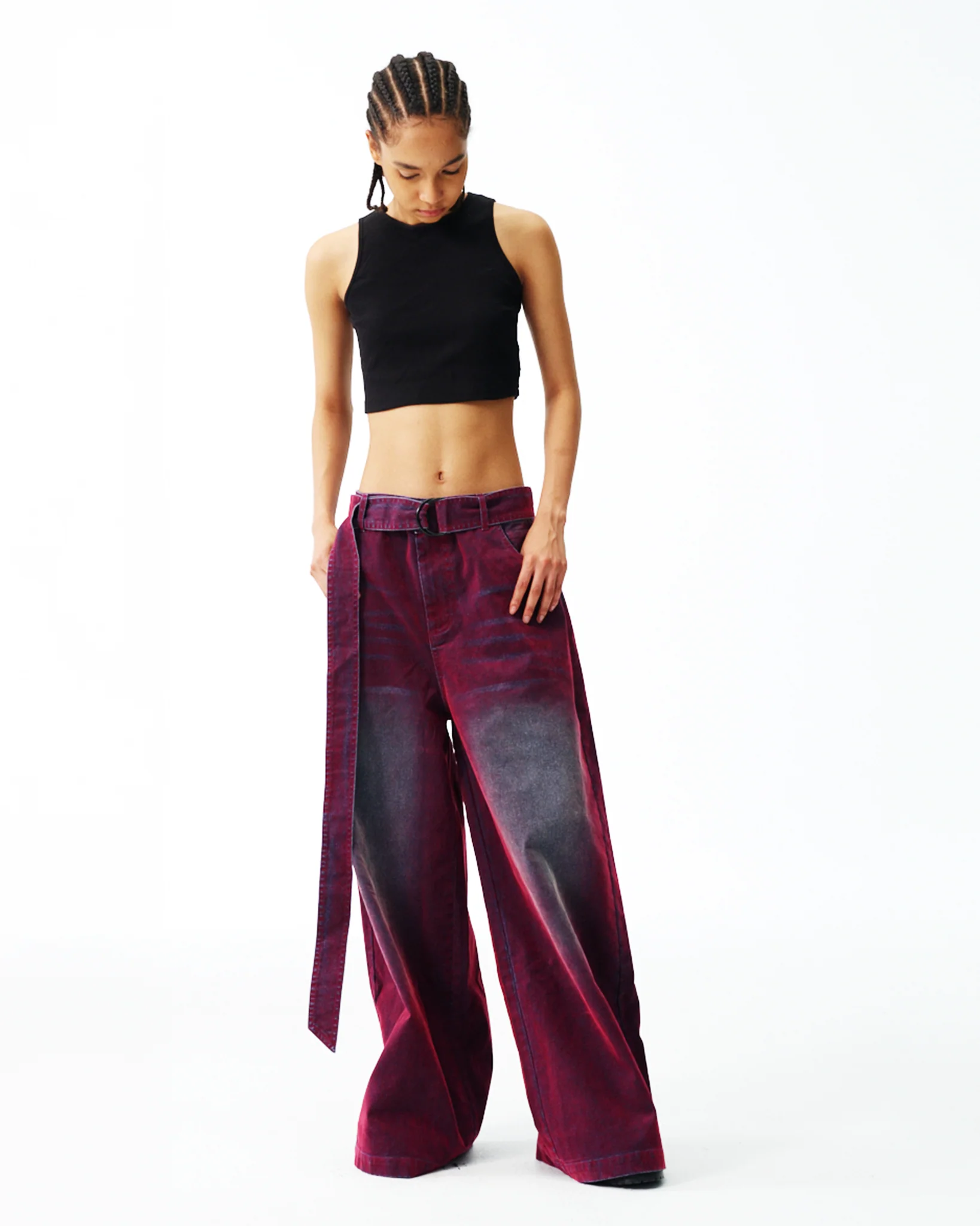 Oil Slick Iridescent Wide Leg Denim - Image 2
