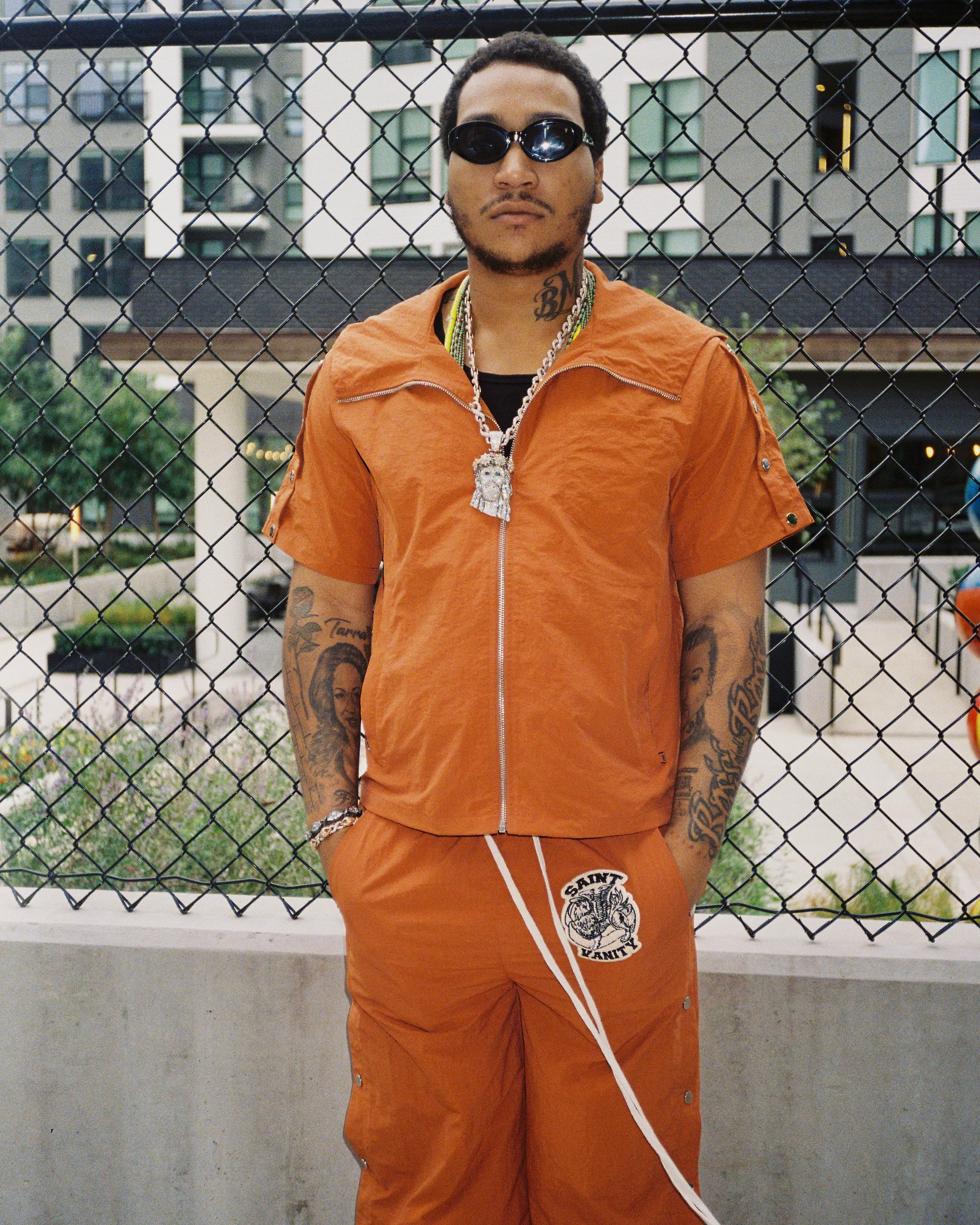 ORANGE NYLON BOTTOM - Image 3