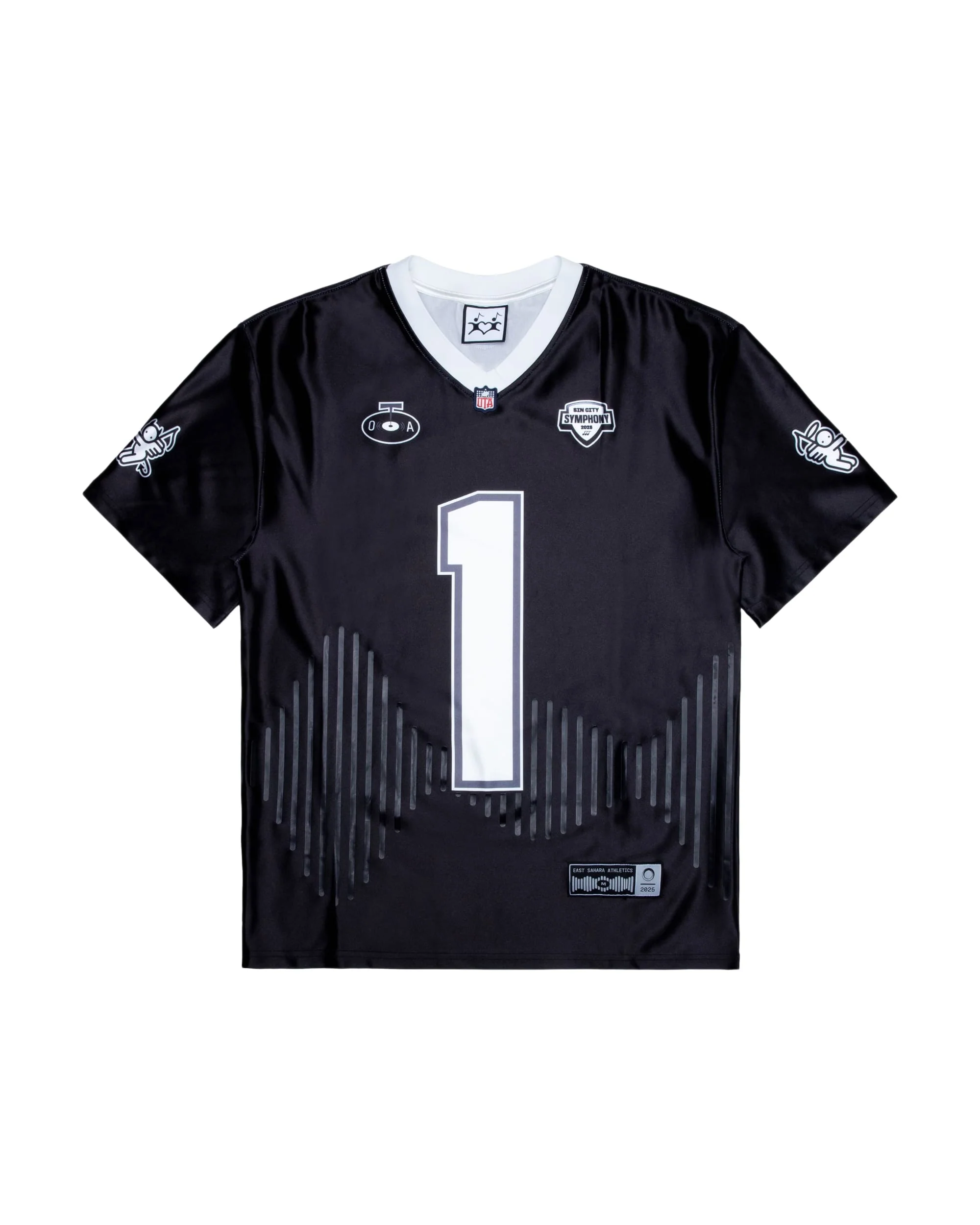OTA Black Sin City Symphony Satin Football Jersey (Home)