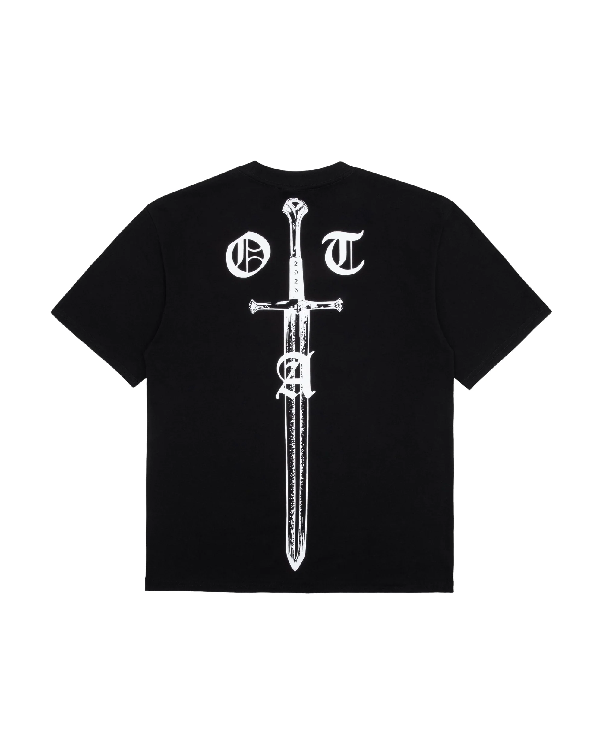 OTA Black Studded Biker Tee - Image 2