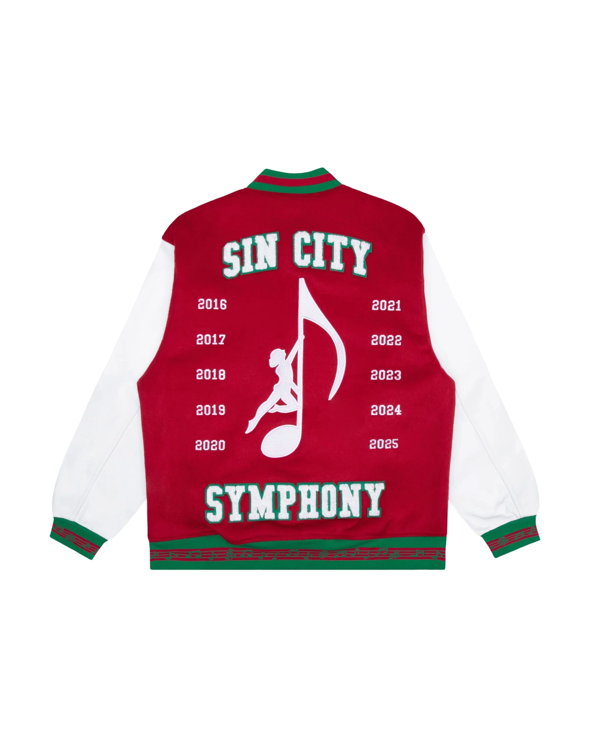 OTA Red Sin City Symphony Varsity Jacket - Image 2