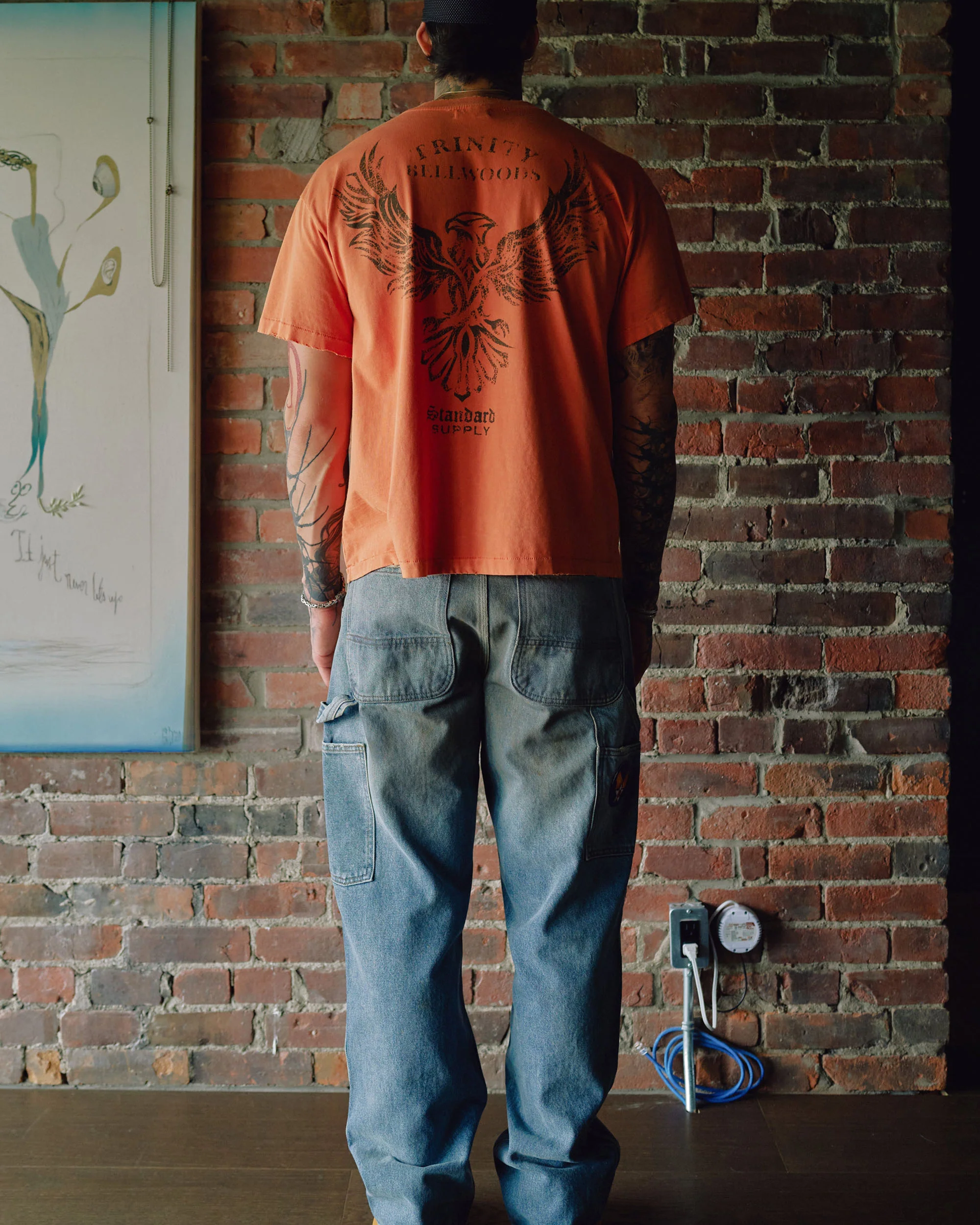 Outlaw Tee - Orange - Image 4