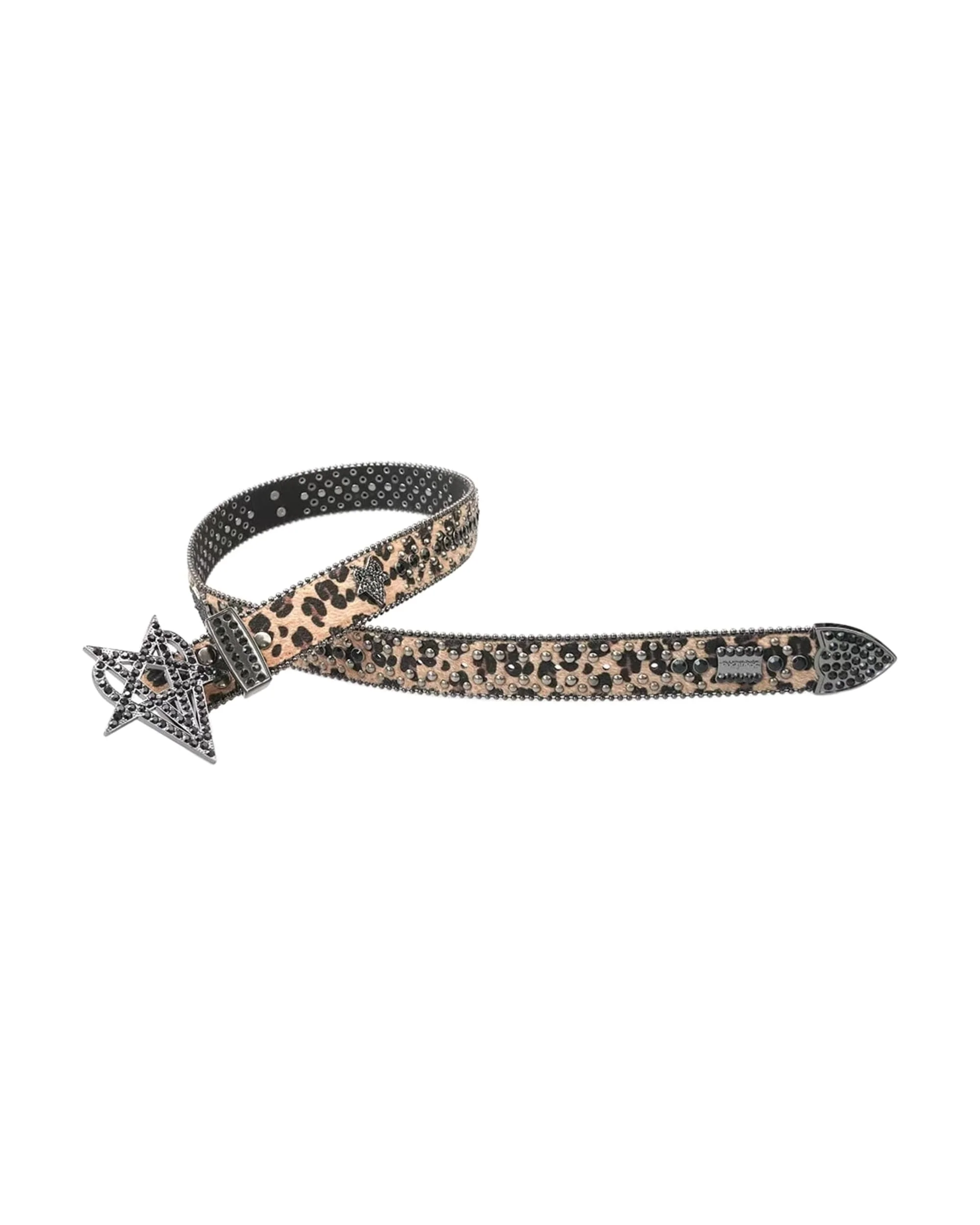"OVD STUDDED BELT" - DRKLEOPARD - Image 3