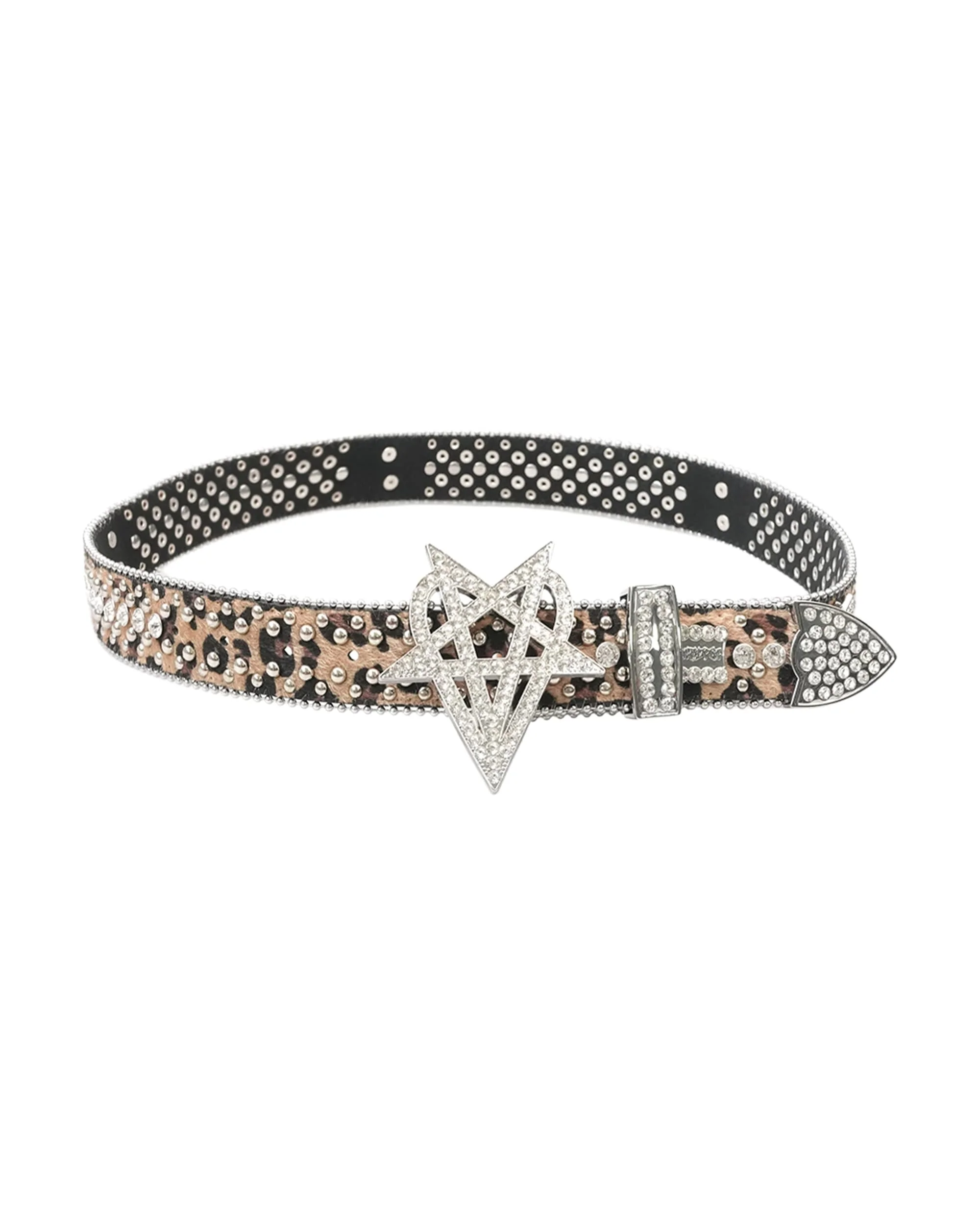 "OVD STUDDED BELT" - LGHTLEOPARD - Image 2