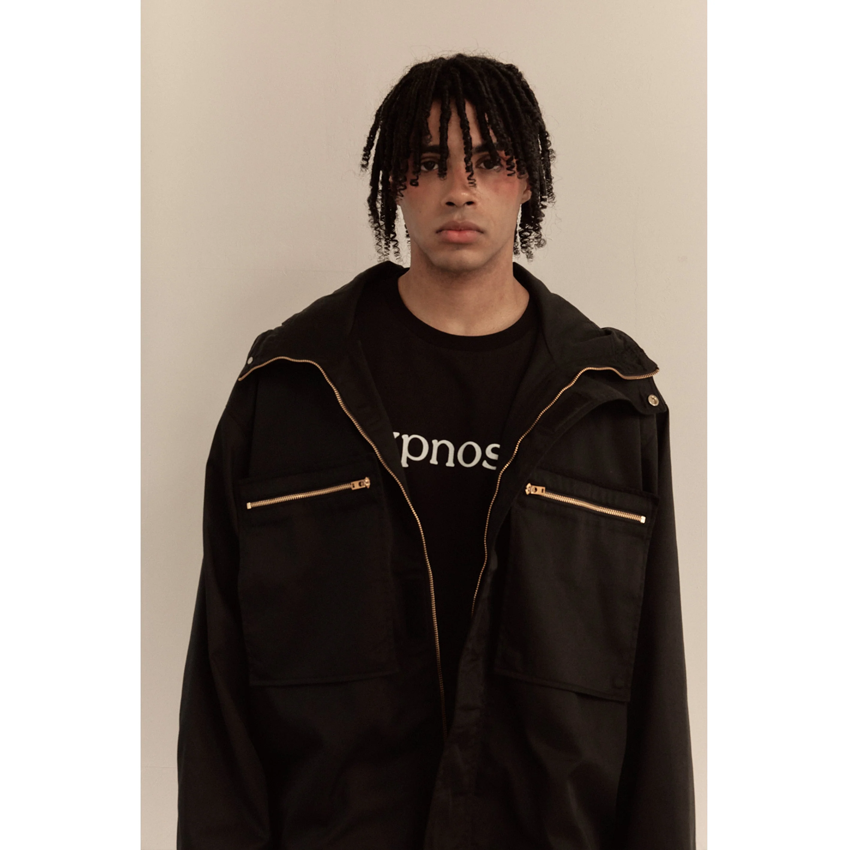 OVERSIZED HOOD JACKET / BLACK - Image 54