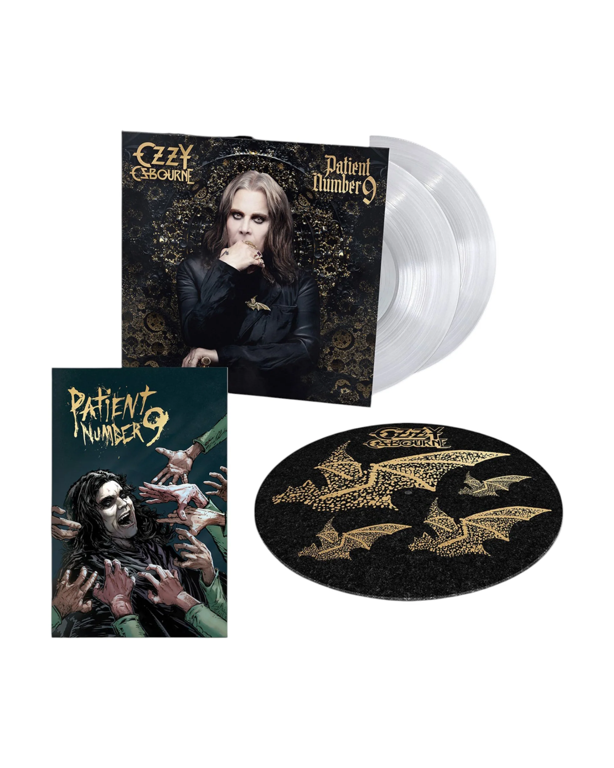 Ozzy Osbourne - Patient Number 9 Ltd. Edition Exclusive Crystal Clear 2-LP Vinyl w/Todd McFarlane Comic Book