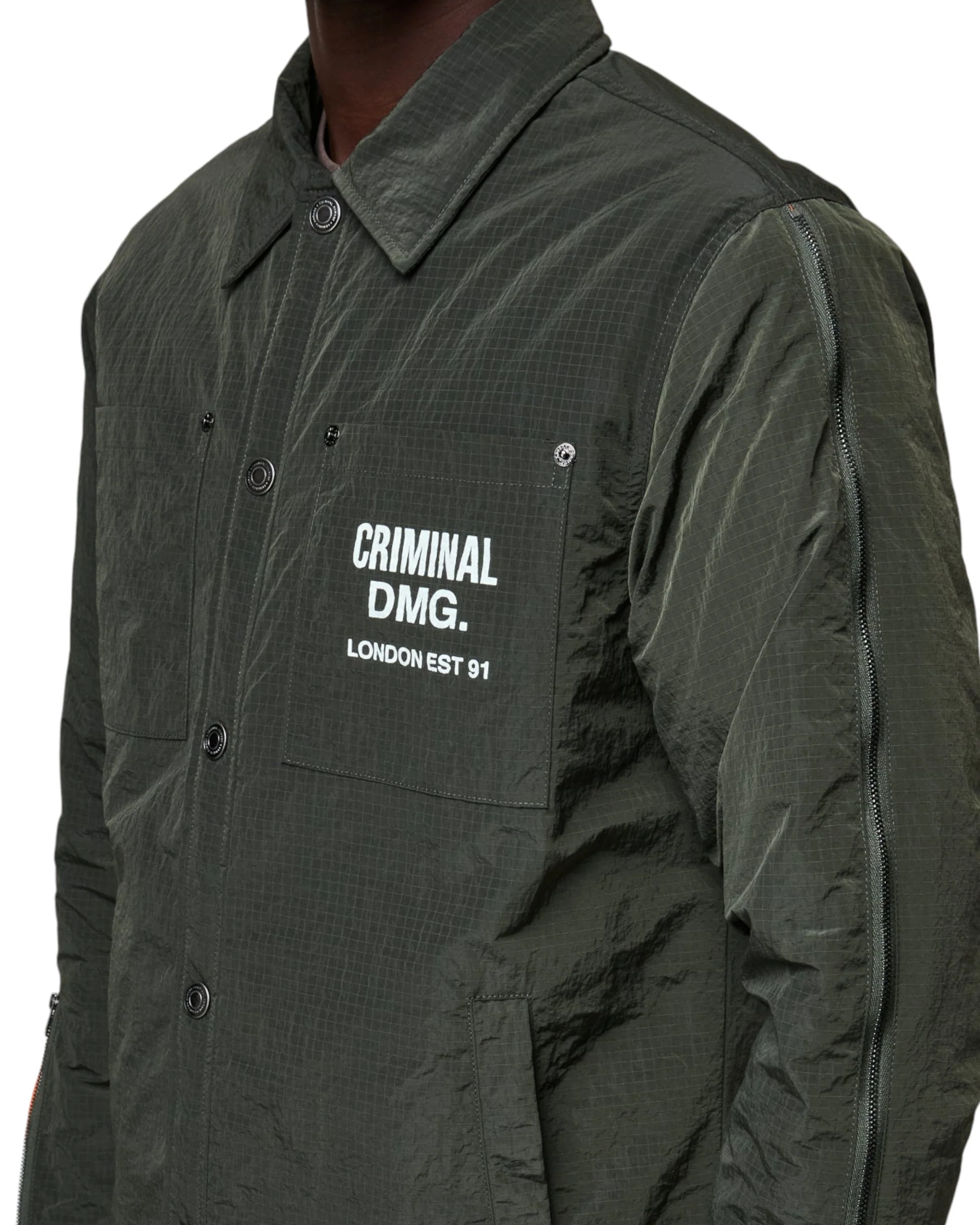 PADDED NYLON SHIRT - Image 5