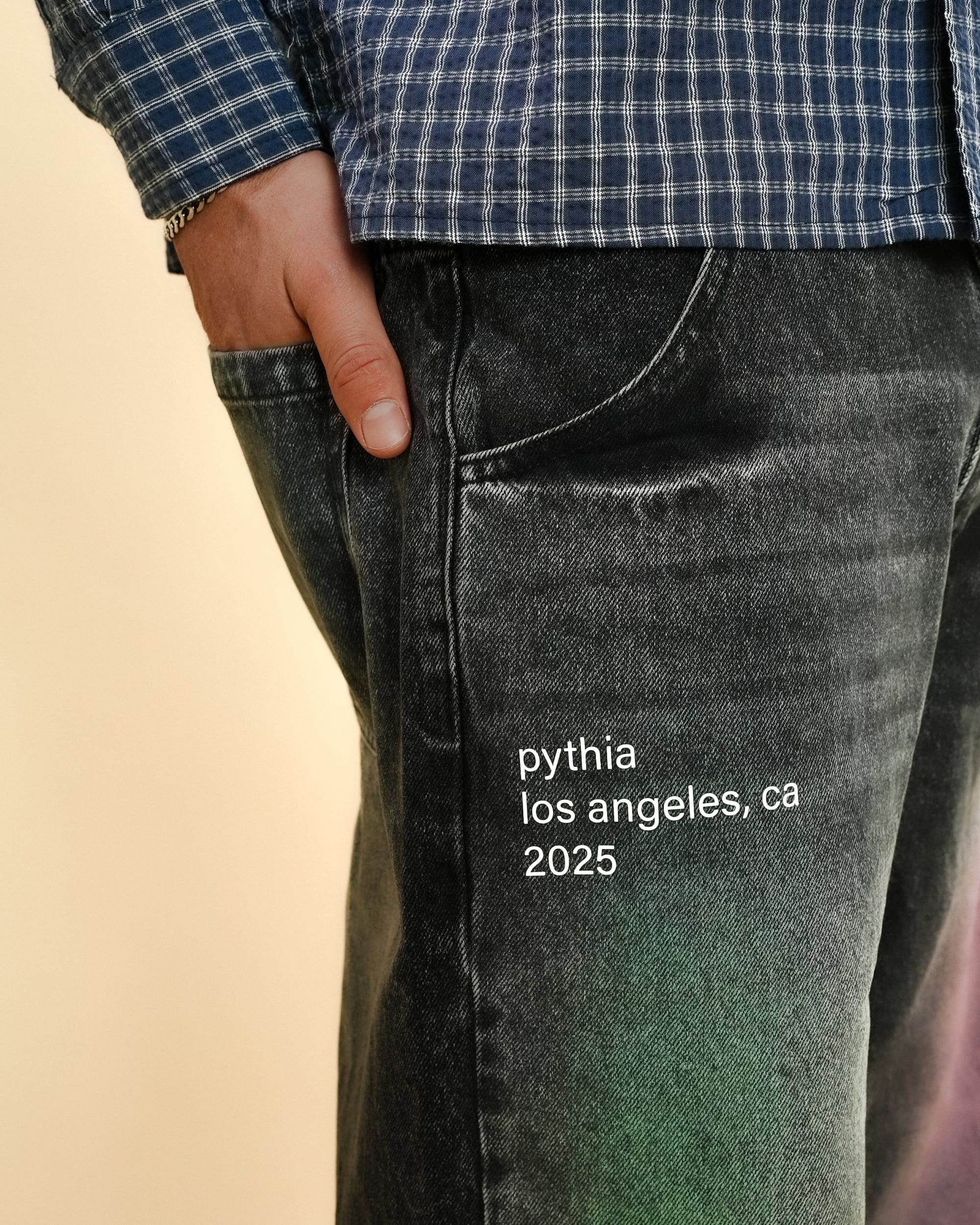 PASTEL DENIM JEANS - BLACK WASH - Image 2
