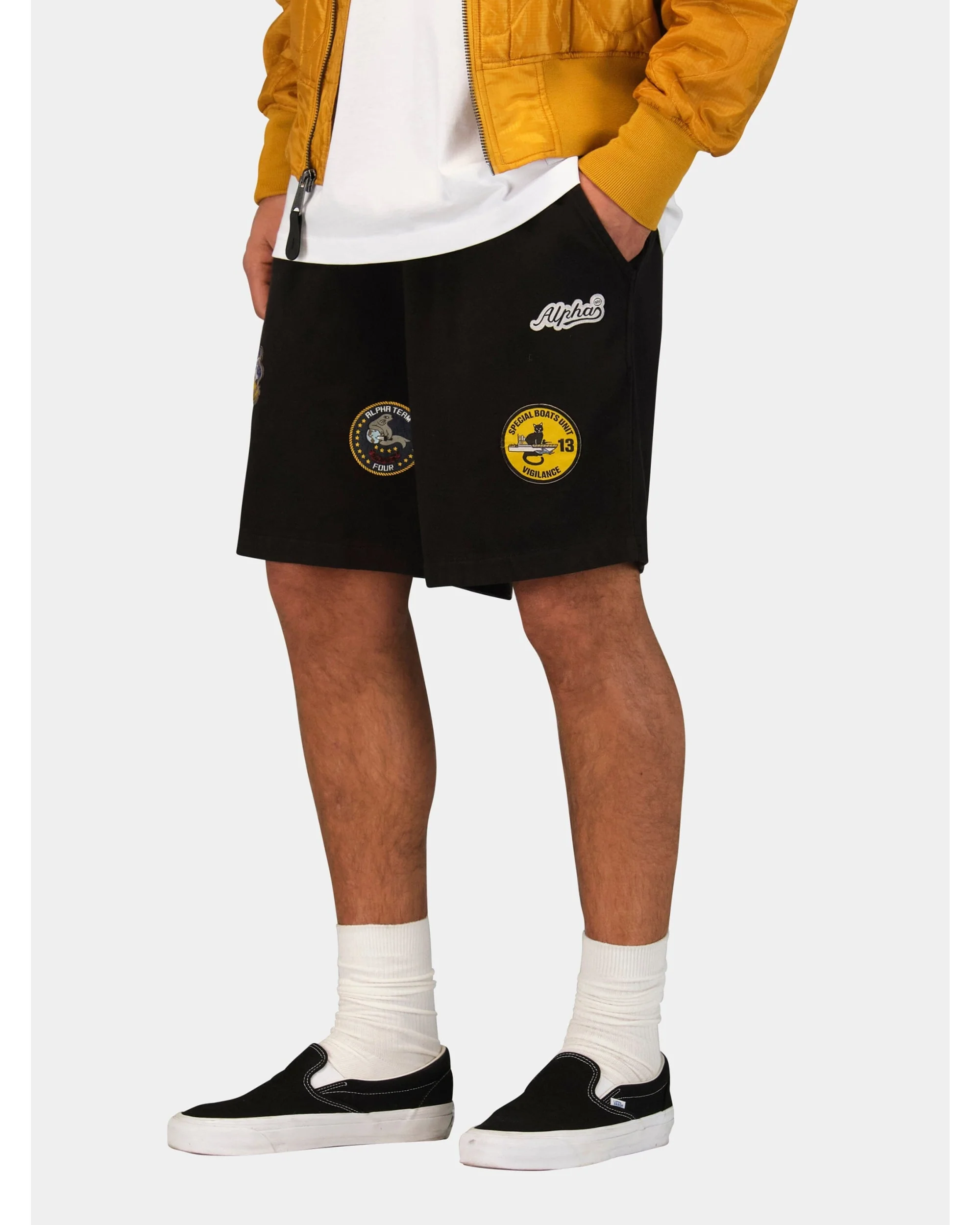 PATCHED JERSEY SHORT - Image 6