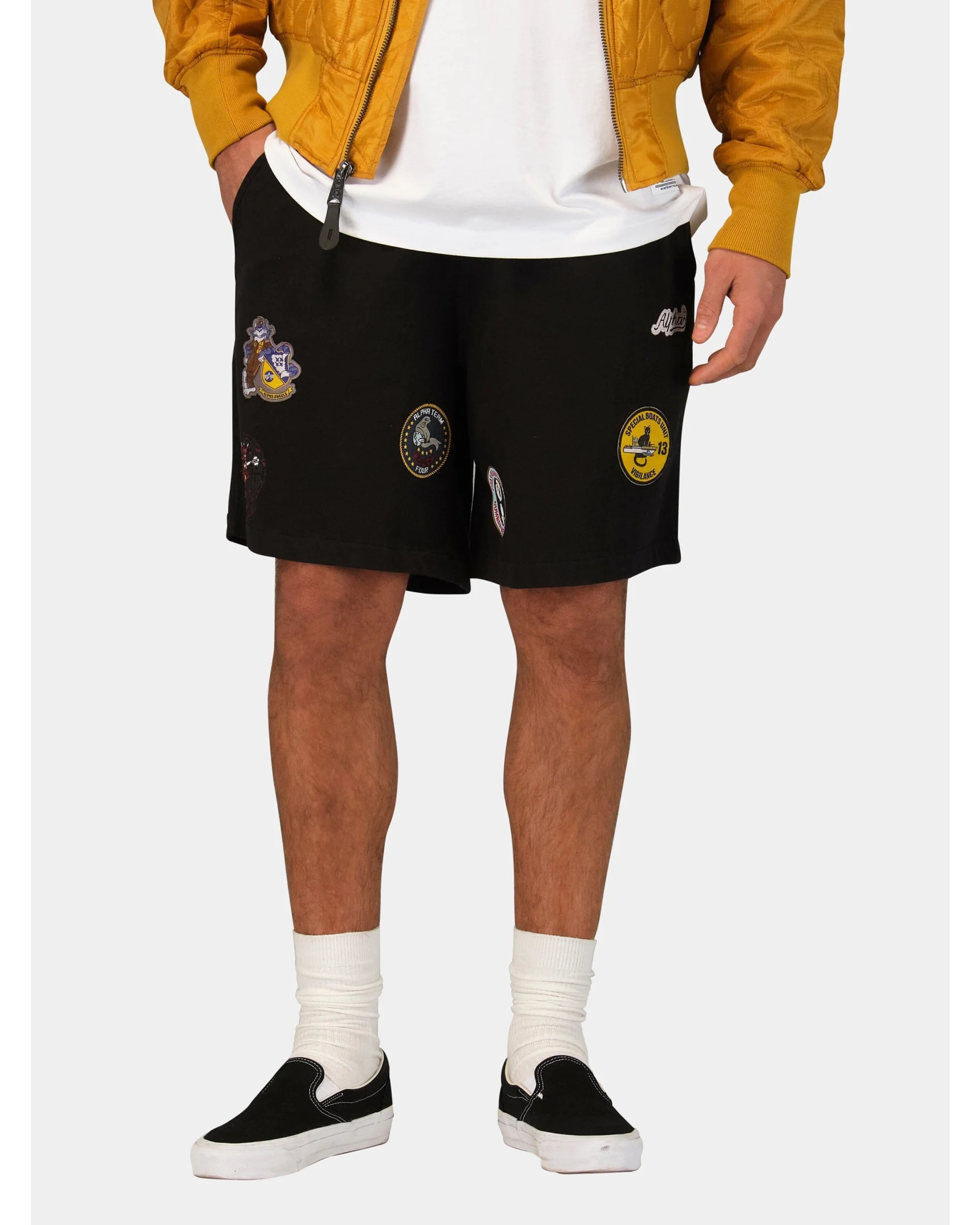 PATCHED JERSEY SHORT - Image 7