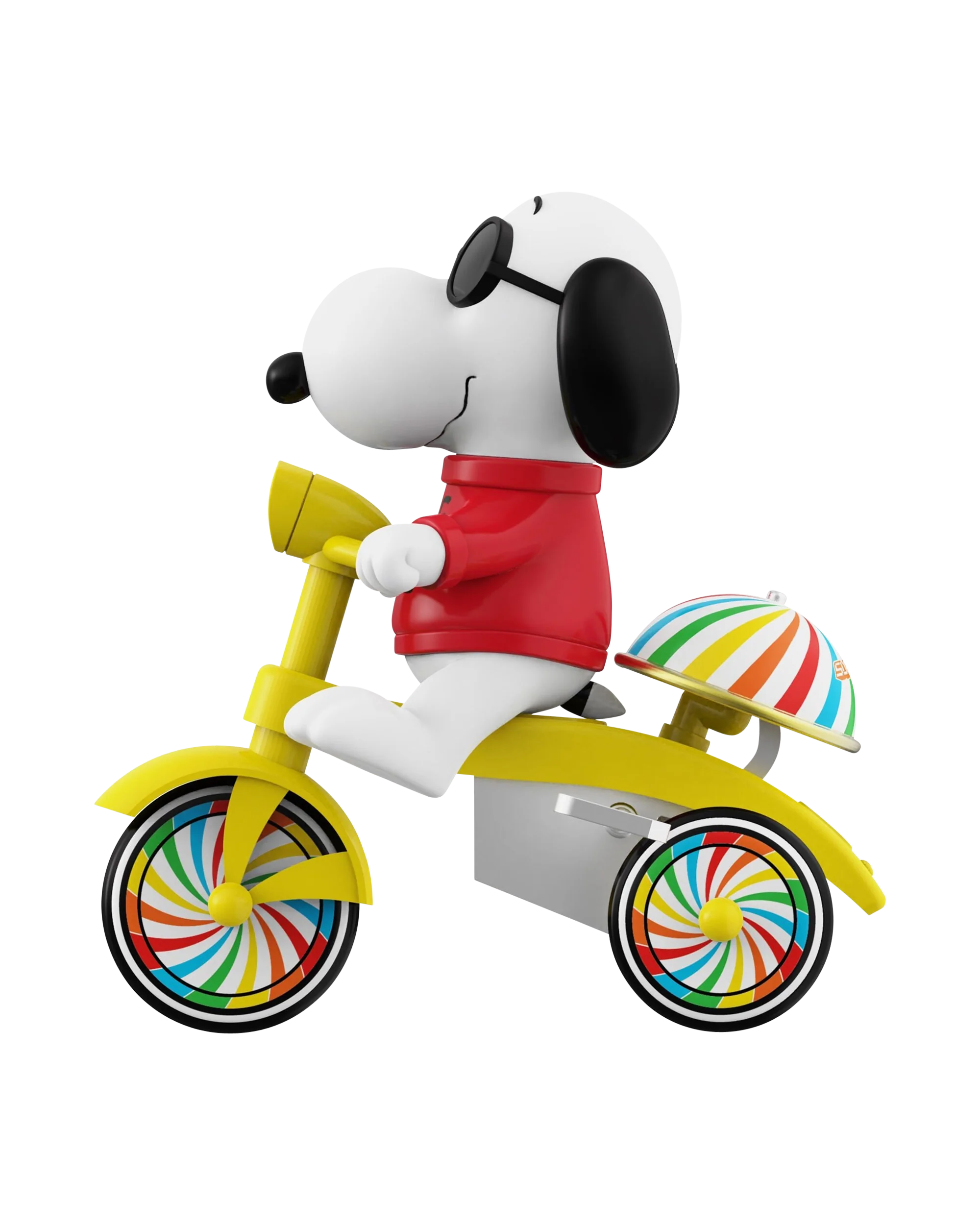 Peanuts Super Cycles - Joe Cool (Red w/ Yellow Trike) - Image 3