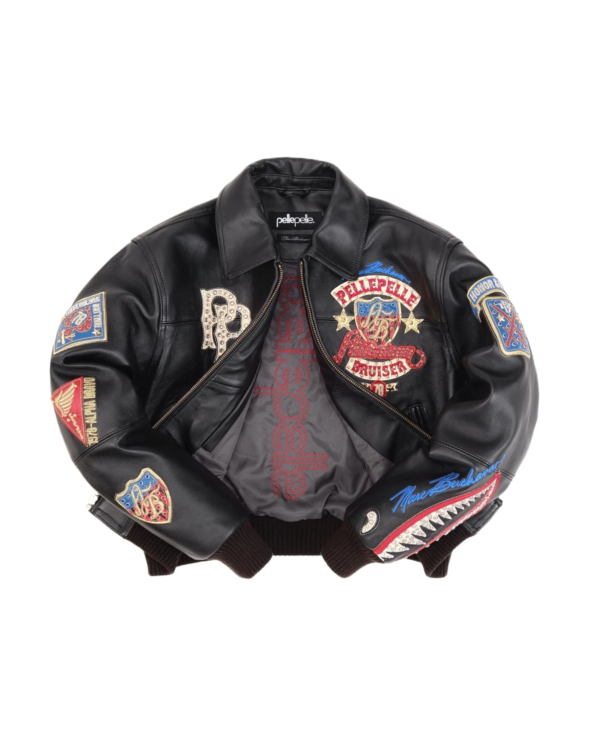 Pelle Pelle American Bruiser Plush Womens Crop Jacket - Image 3