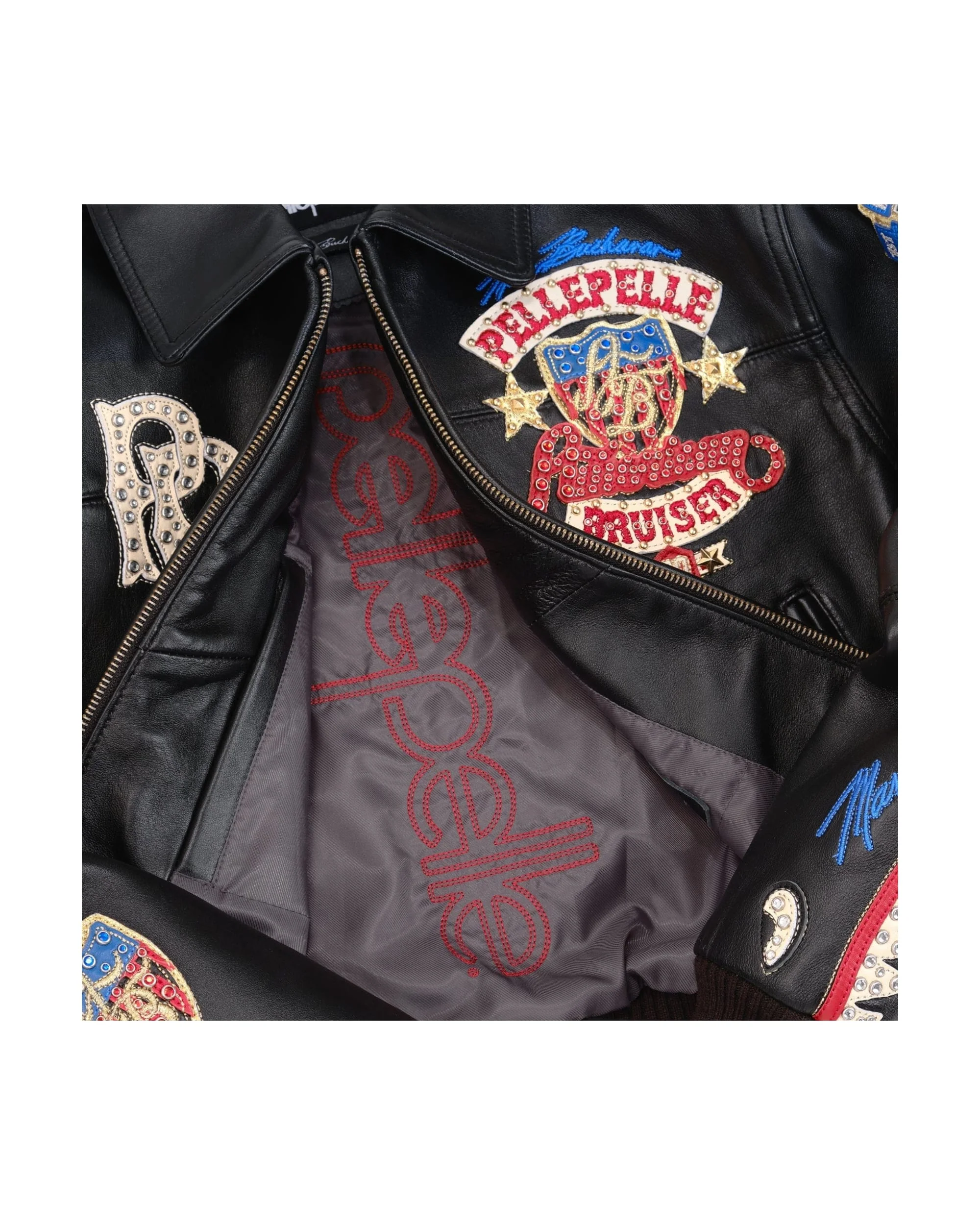Pelle Pelle American Bruiser Plush Womens Crop Jacket - Image 5