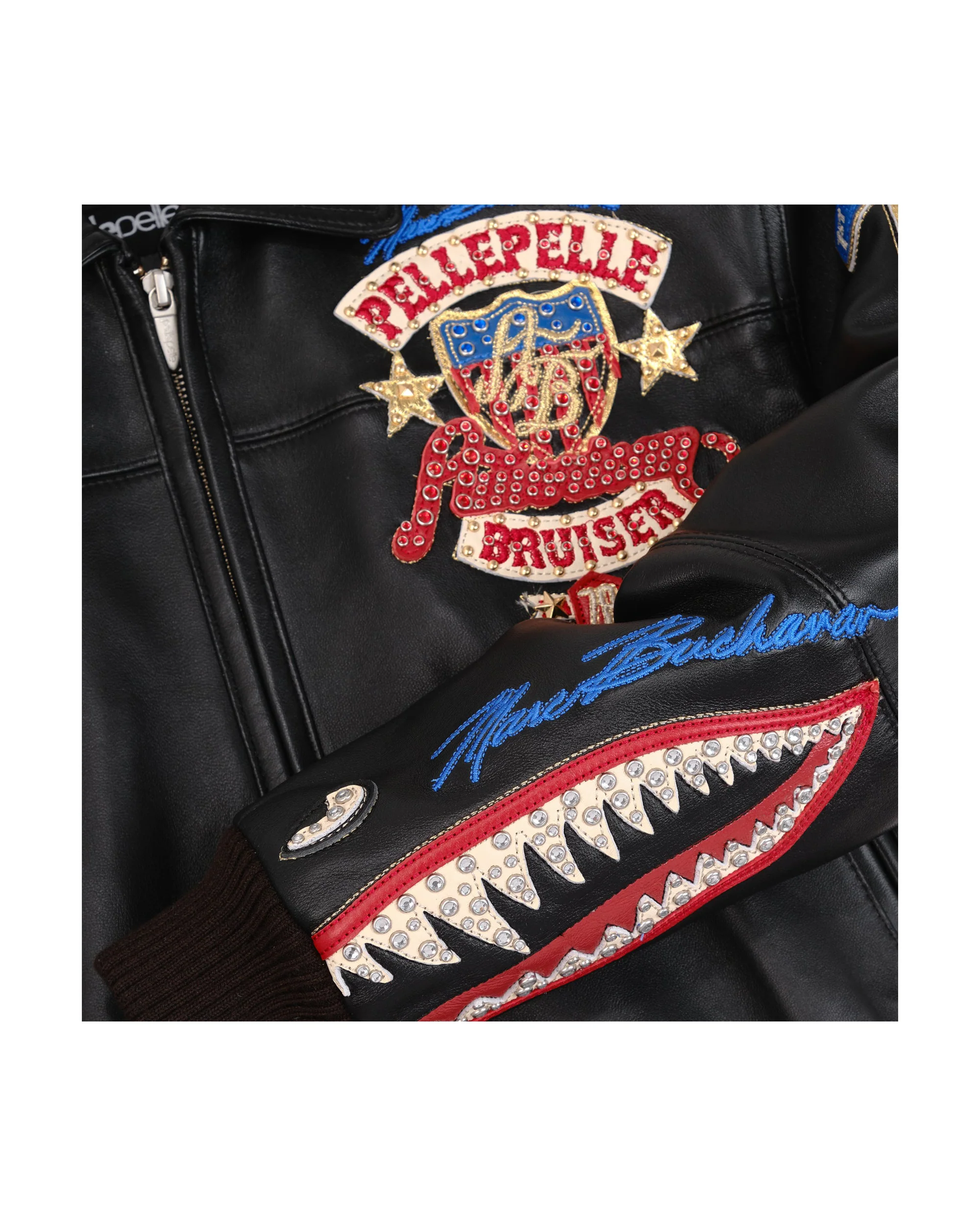 Pelle Pelle American Bruiser Plush Womens Crop Jacket - Image 8