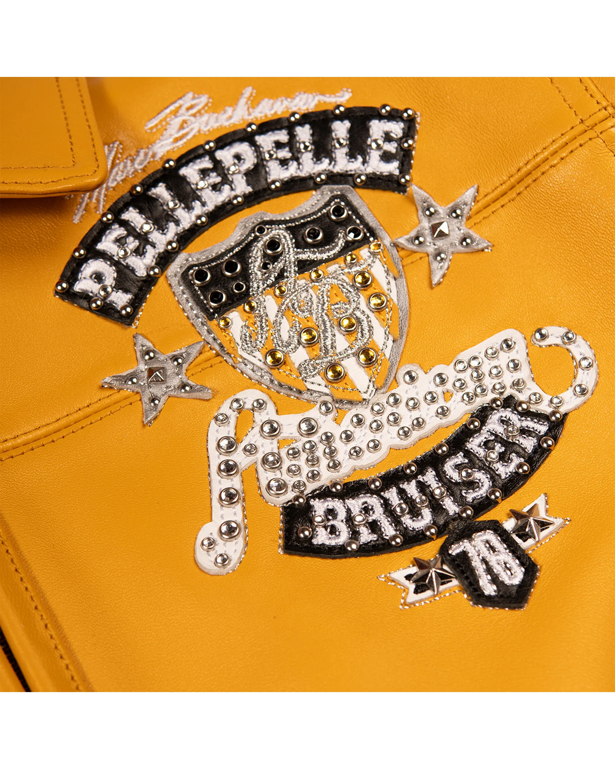 American Bruiser Plush Womens Crop Jacket - Yellow - Image 7