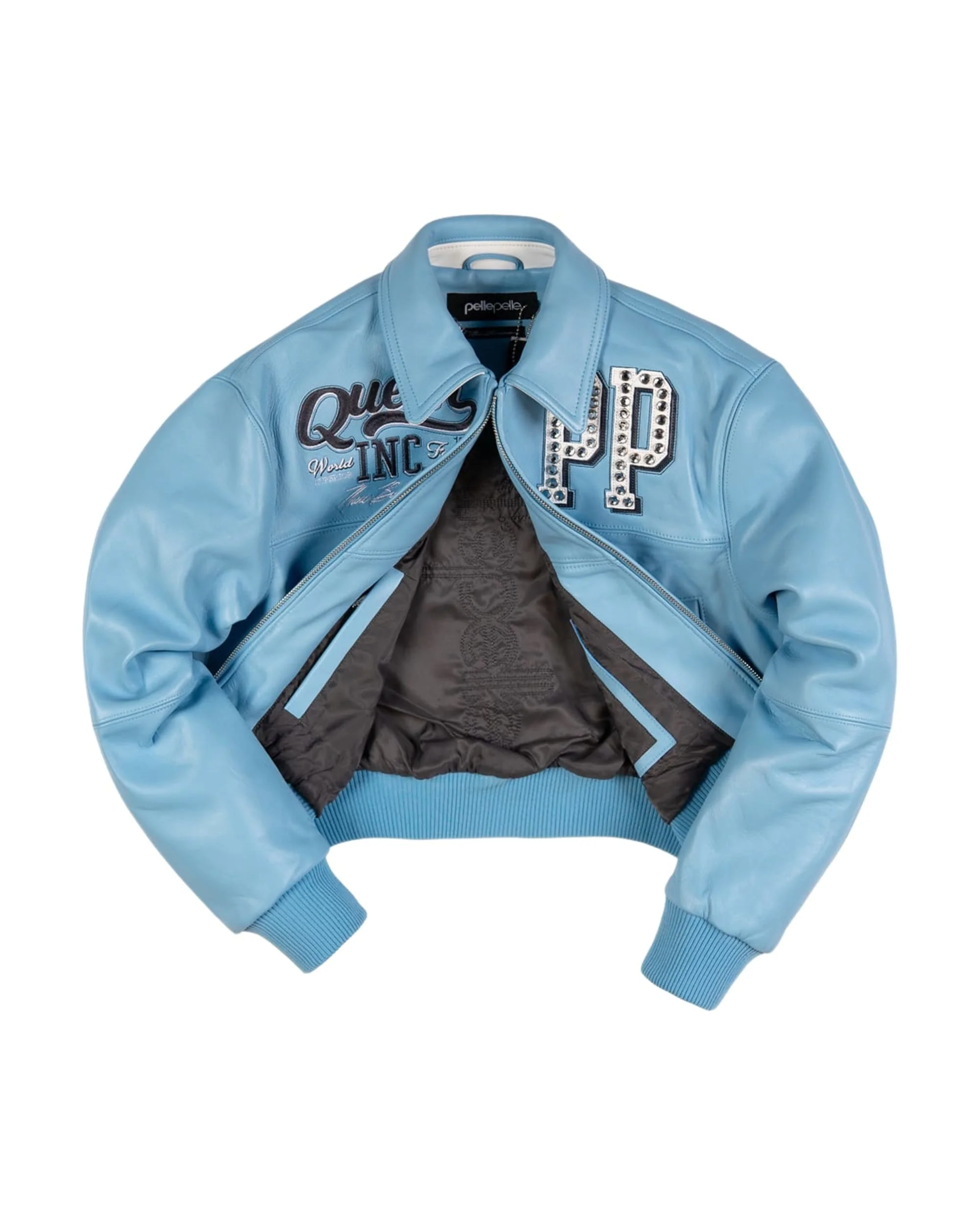 Pelle Pelle Queen Women's Crop Jacket - Baby Blue - Image 3