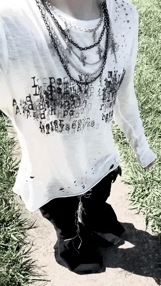 PEN CAP - DISTRESSED LONG SLEEVE - Image 5