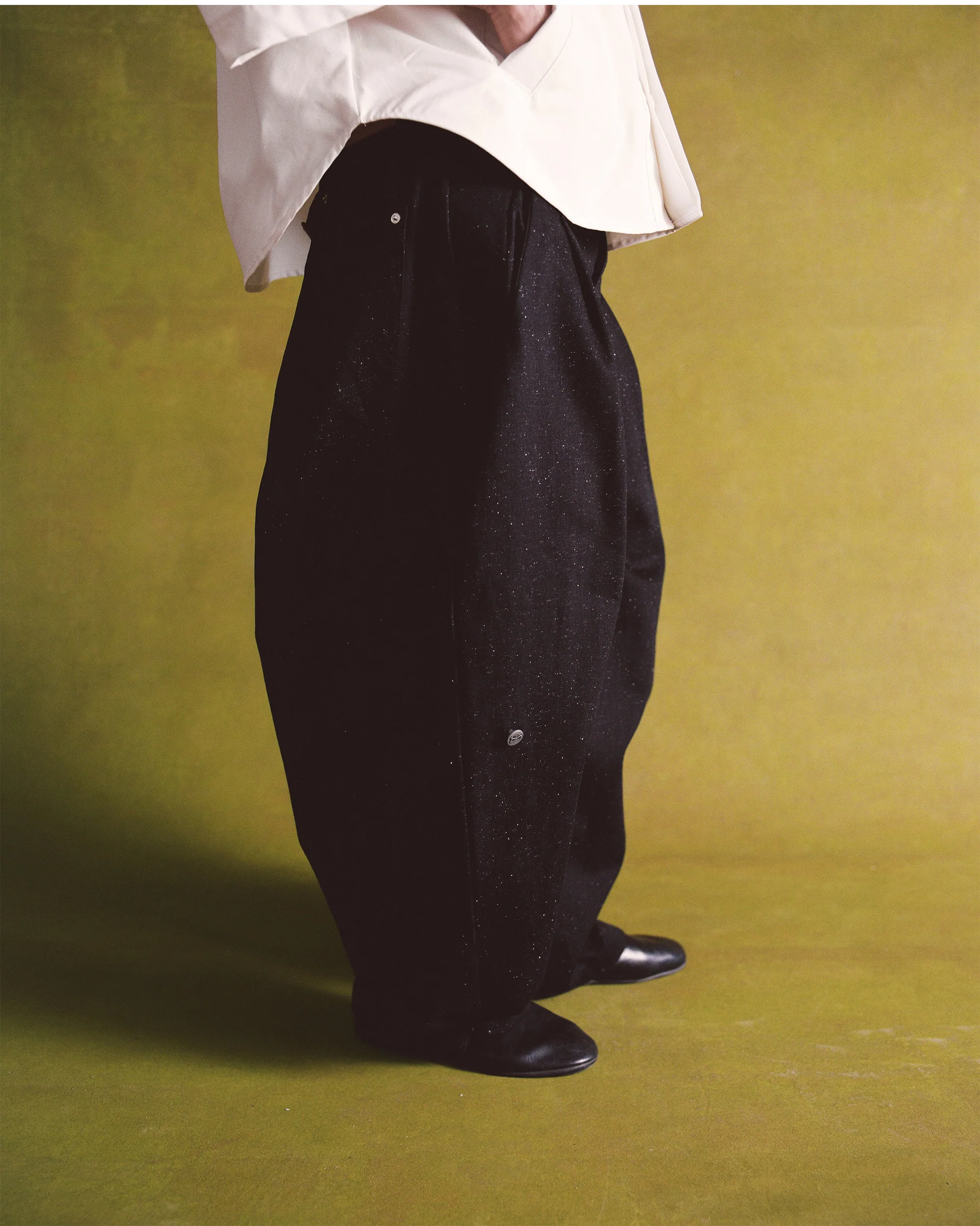 Pin Dot Black Triptych Japanese Denim - Image 14