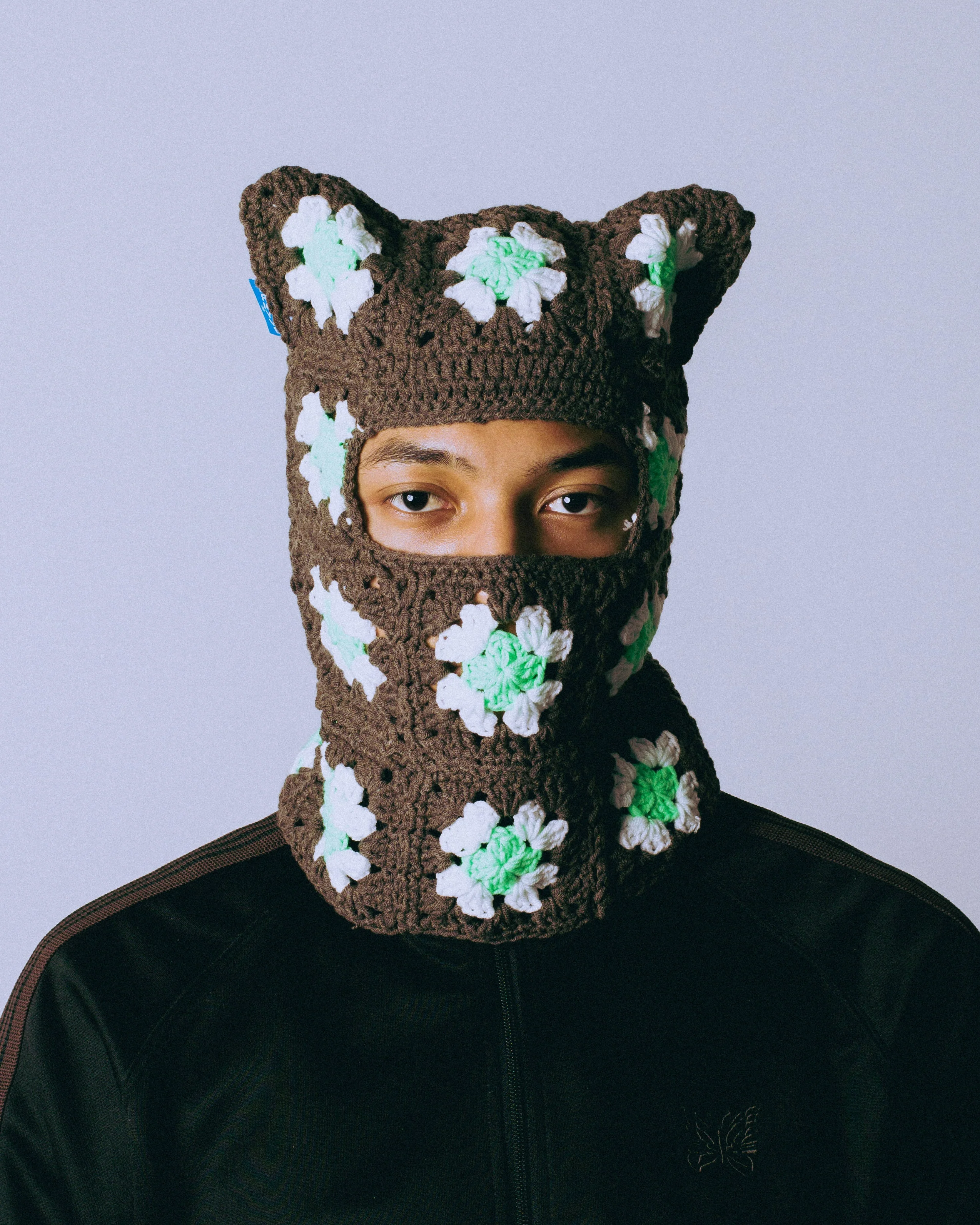 Pine Stone Crochet Ski Mask - Image 3