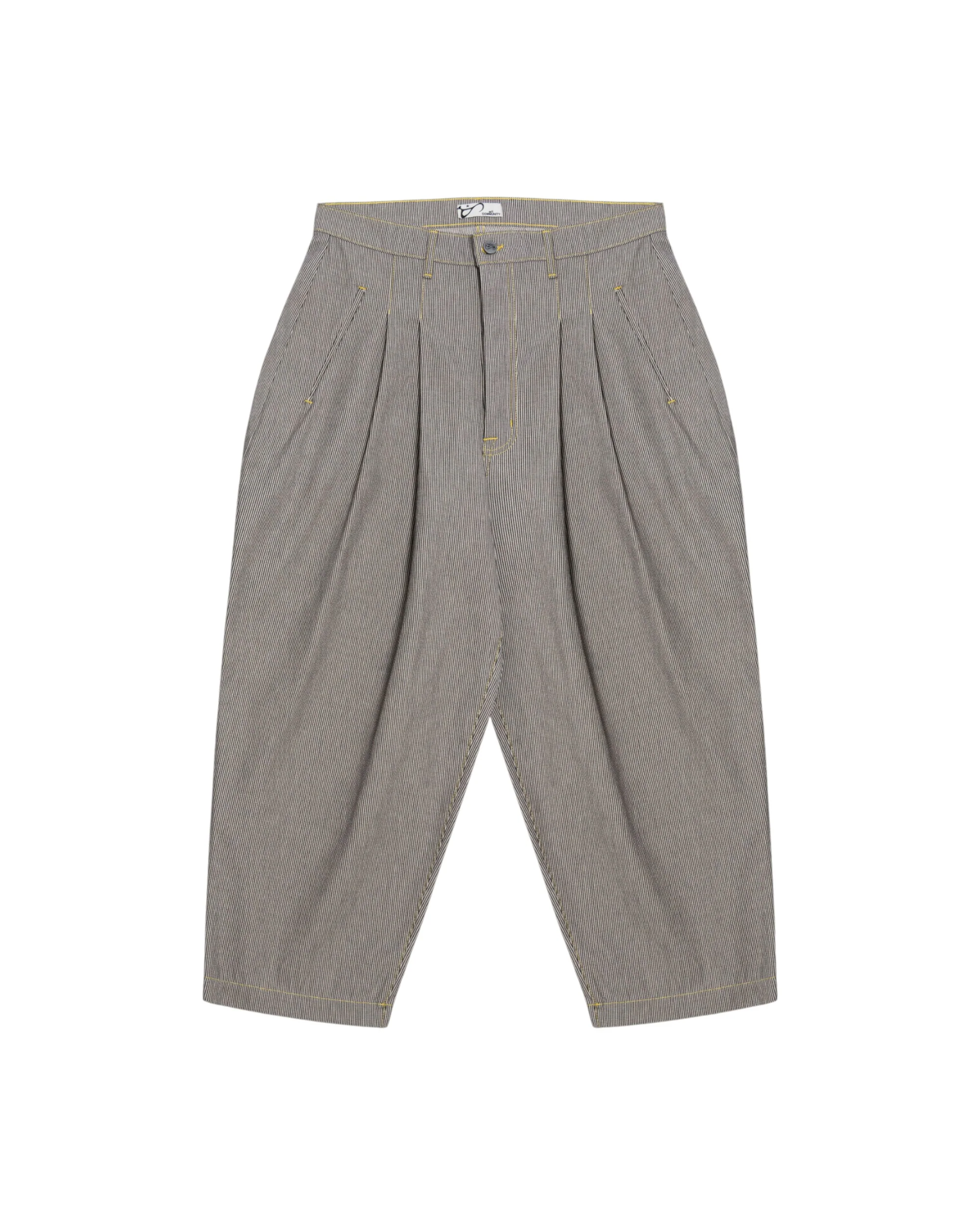 Pinstripe Triptych Japanese Denim