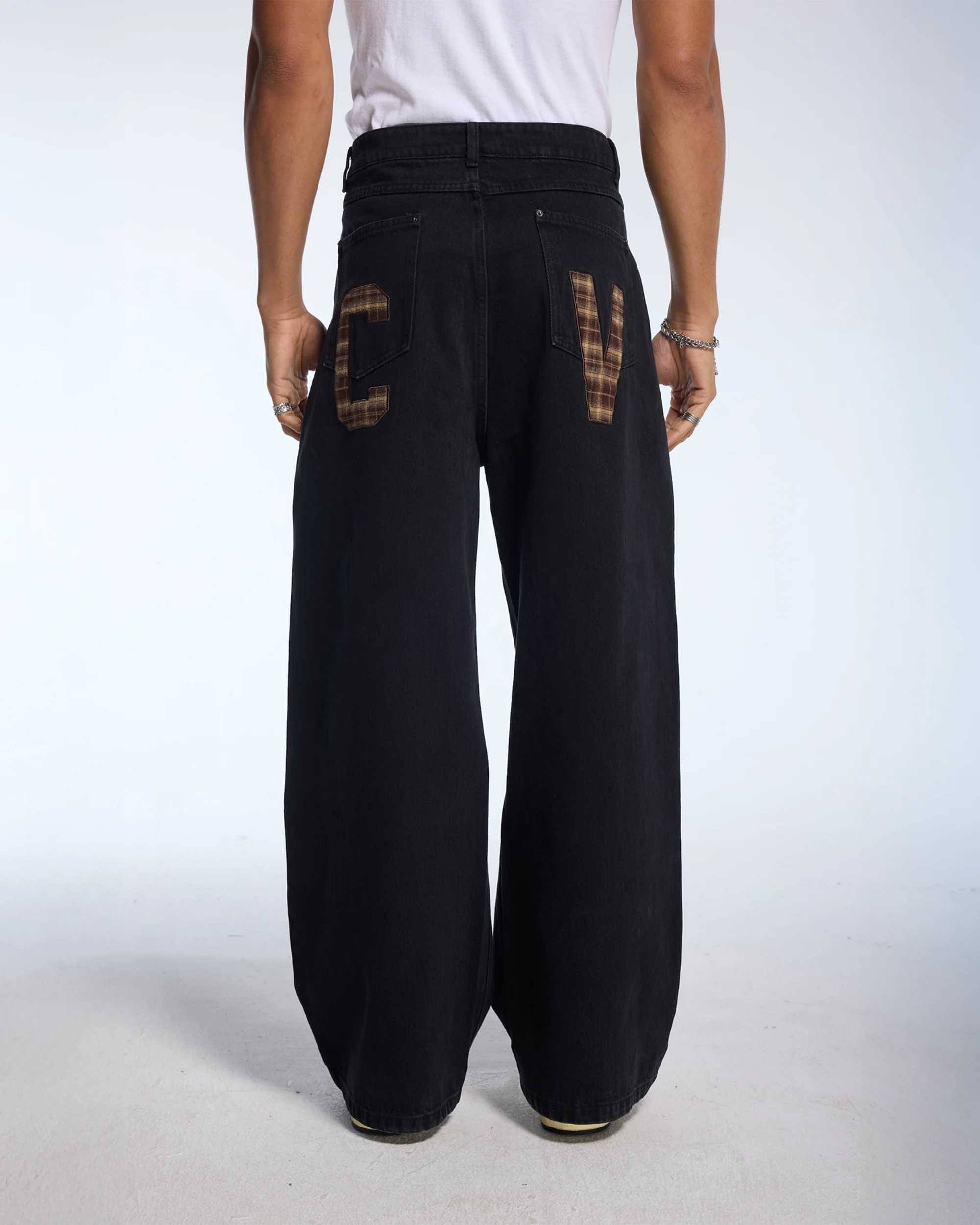 PLAID PATCH DENIM - Image 4