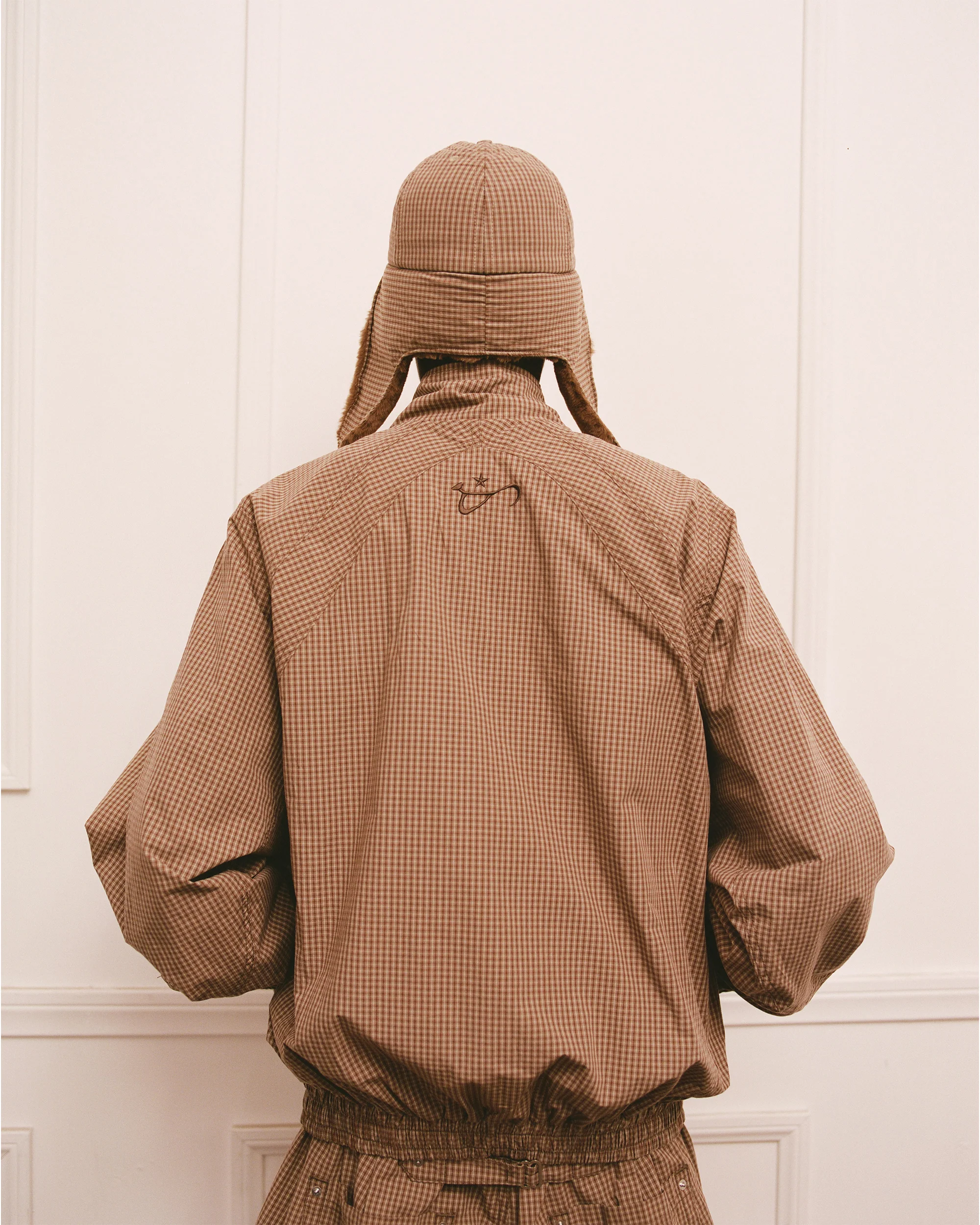 Plaid Pilot Short Brim Cap - Image 9