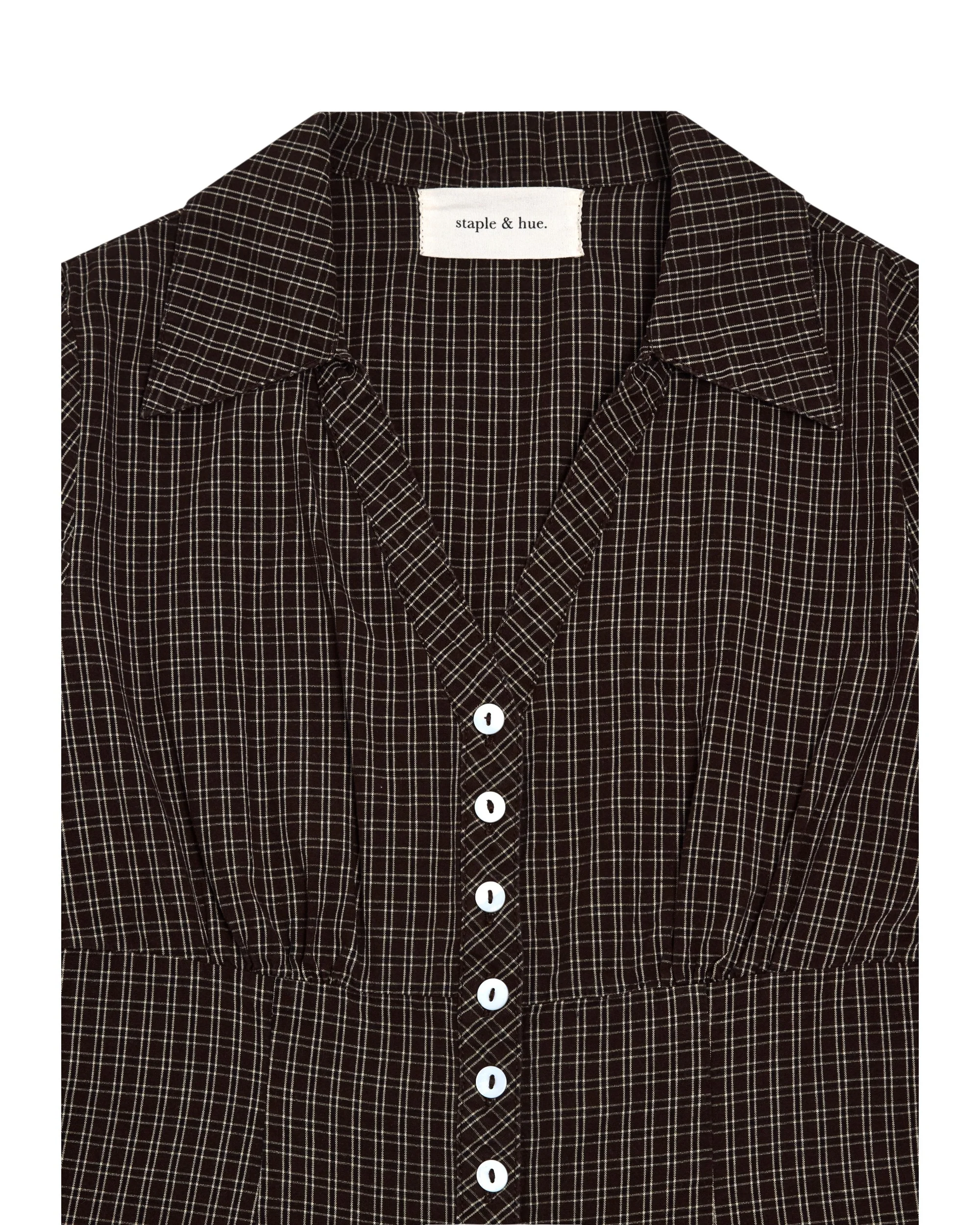 Plaid Shirt Chocolate - Image 4