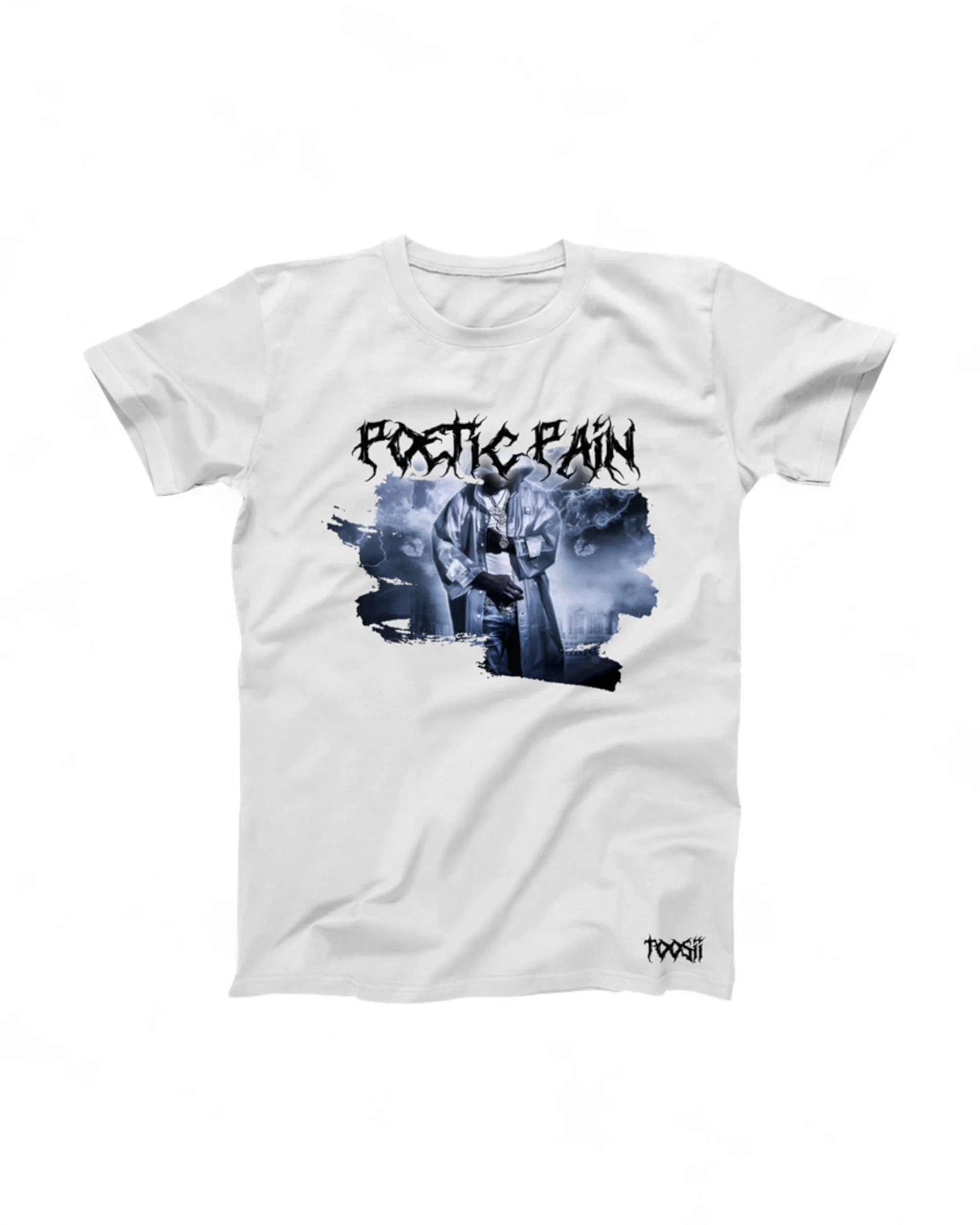 POETIC PAIN ALBUM ART WHITE T-SHIRT