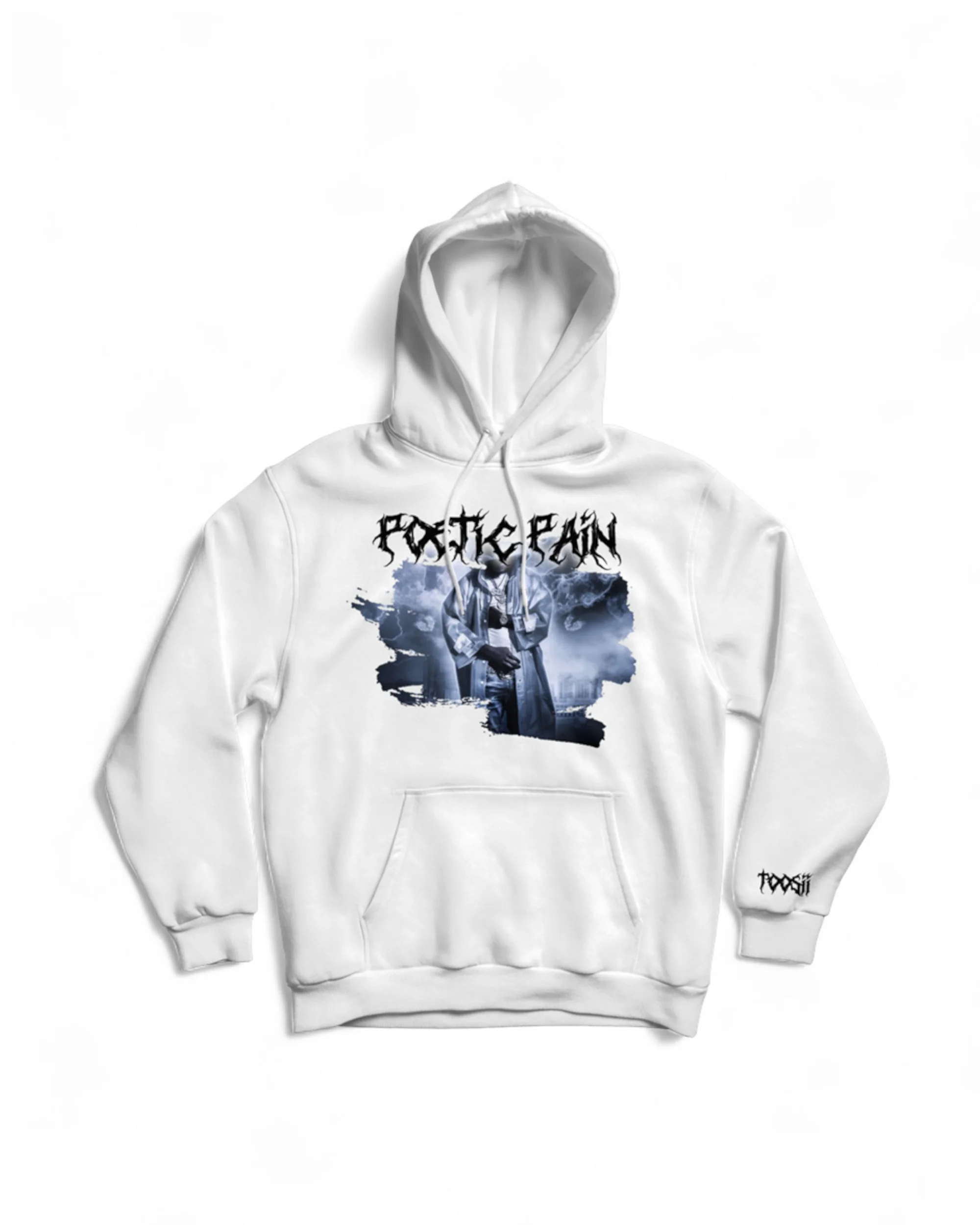 POETIC PAIN TRACKLIST WHITE HOODIE